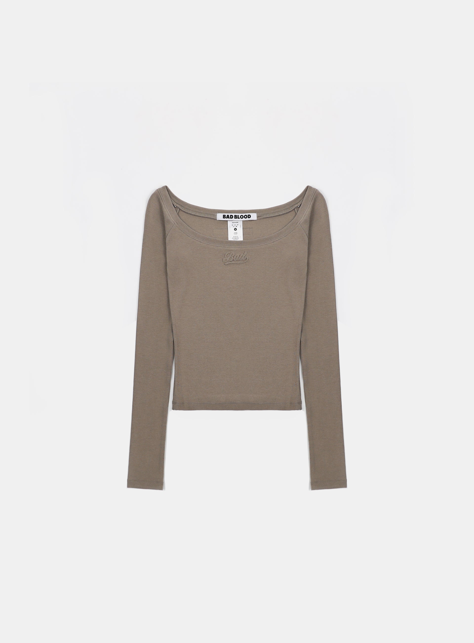 Badblood Beyond Soft Off-Shoulder Top Tobacco