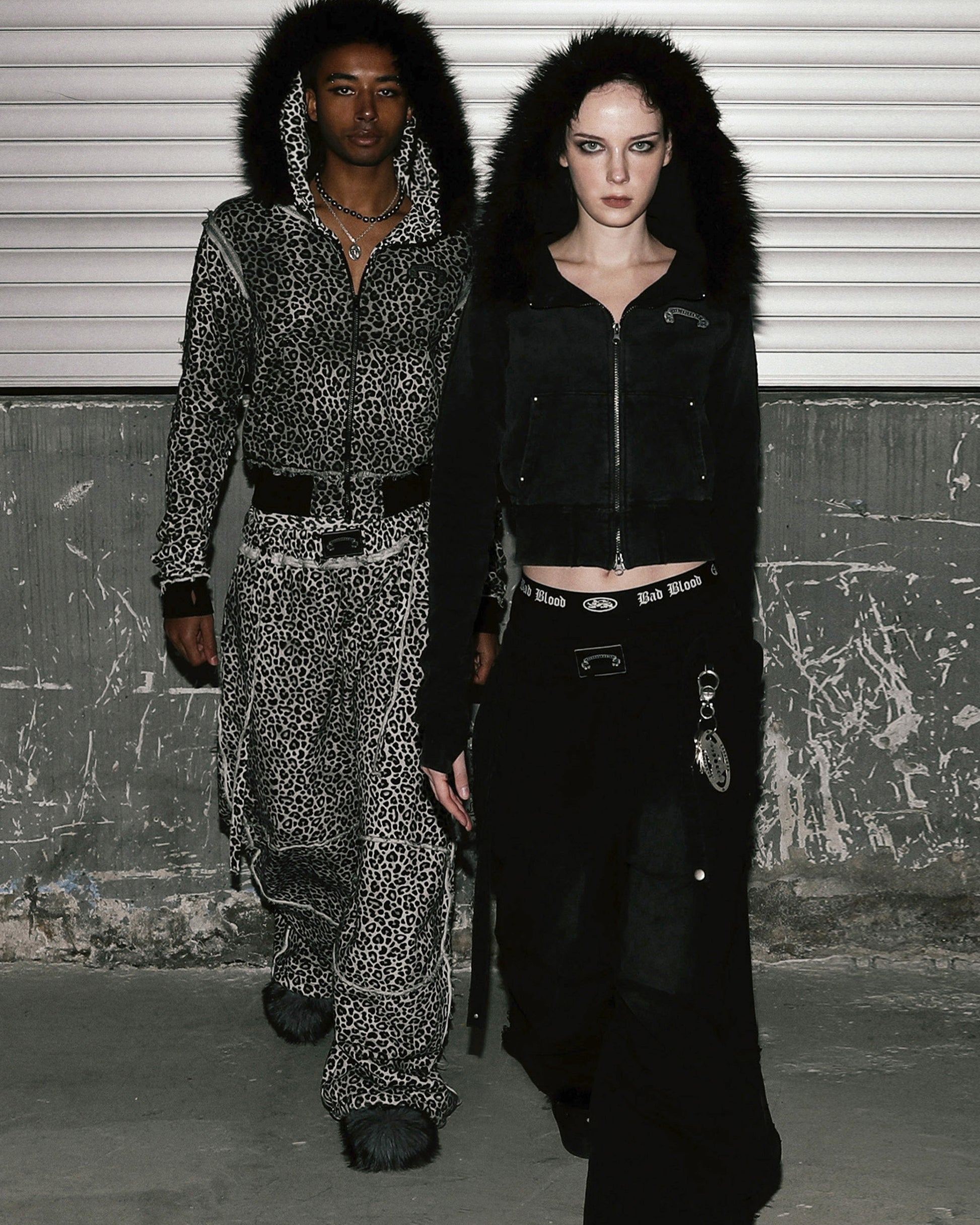 Badblood Low Edge Convex Jogger - White Leopard