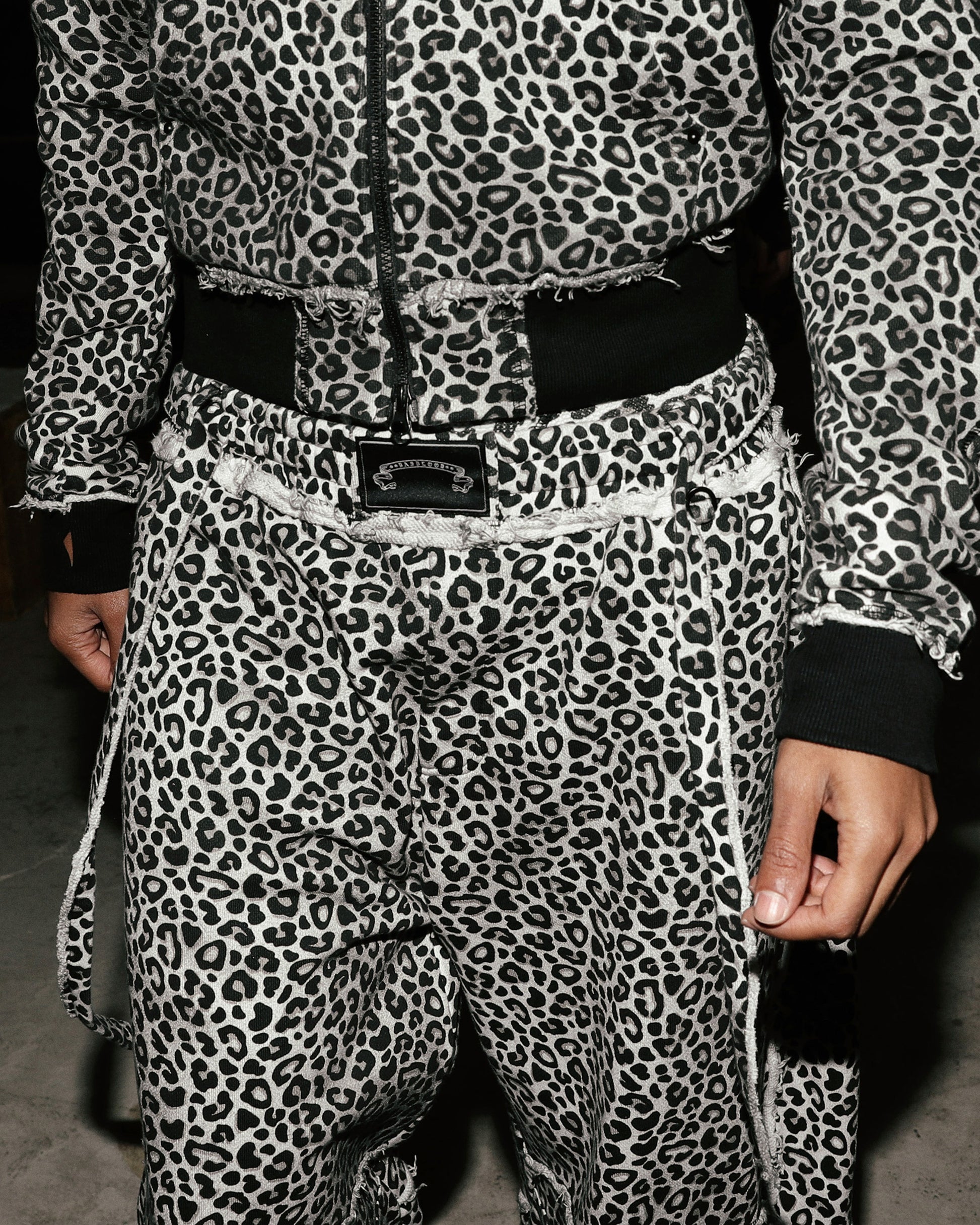 Badblood Low Edge Convex Jogger - White Leopard