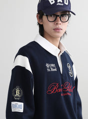 Badblood Saint Blood Rugby Shirt - Navy