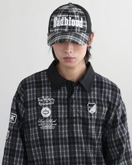 Badblood Classic Check Rugby Shirt - Black