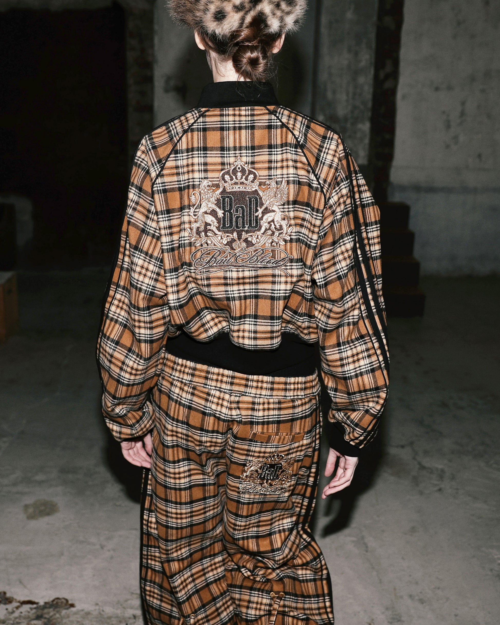 Badblood Royal Billy Flannel Track Zip-Up – Yellow Check