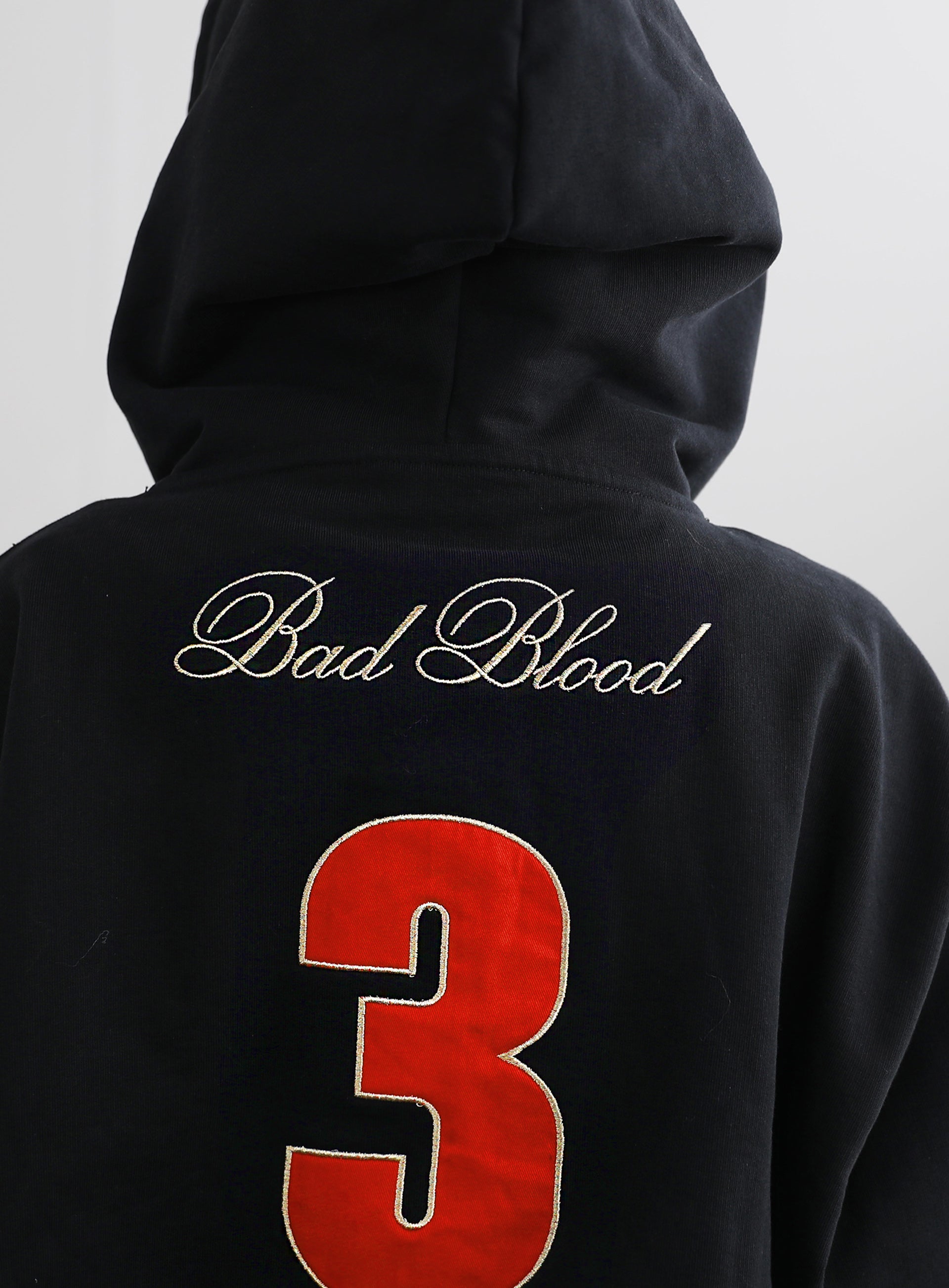 Badblood  Royal Classic Hooded Zip-Up - Black