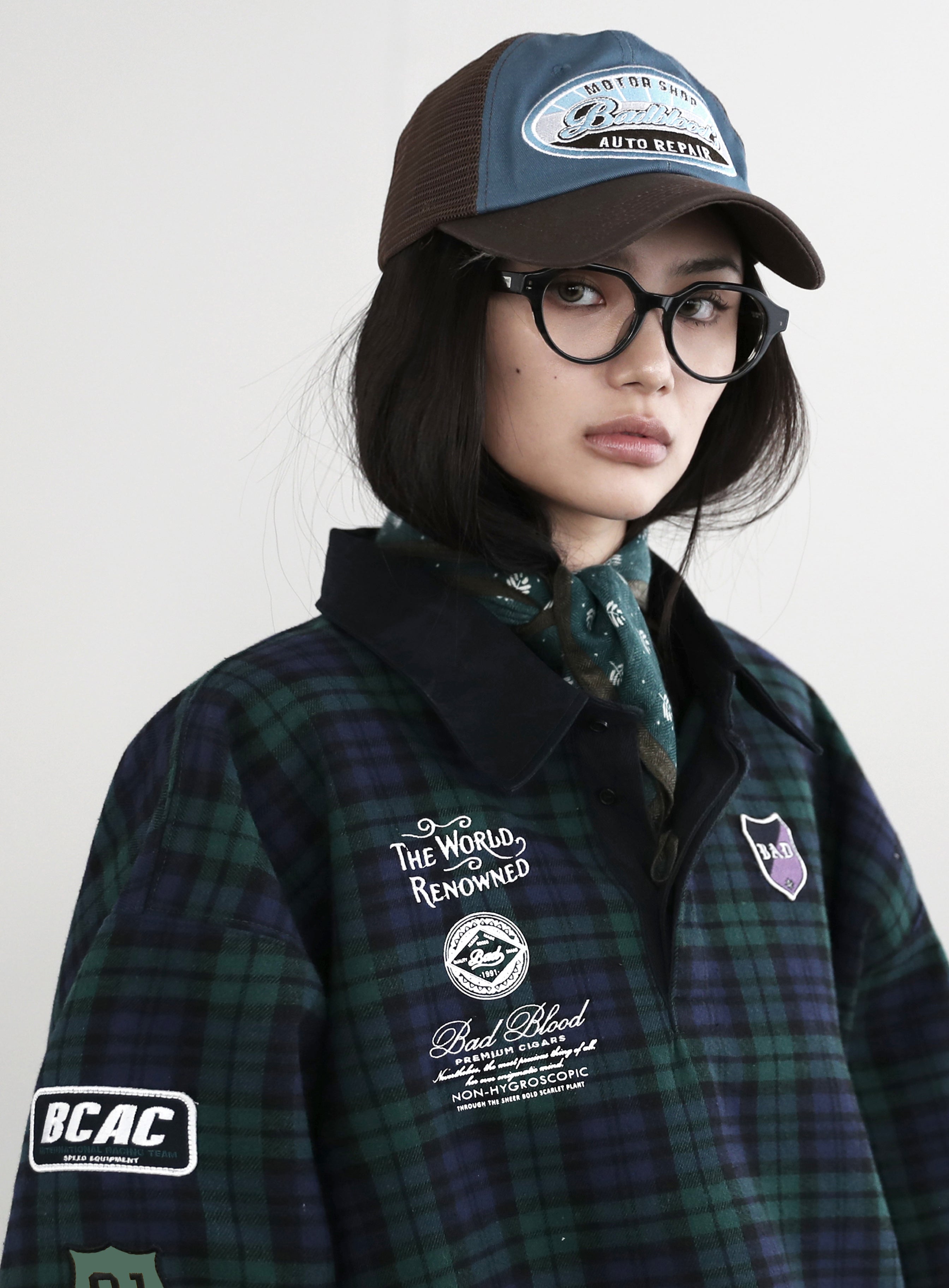 Badblood Classic Check Rugby Shirt - Green