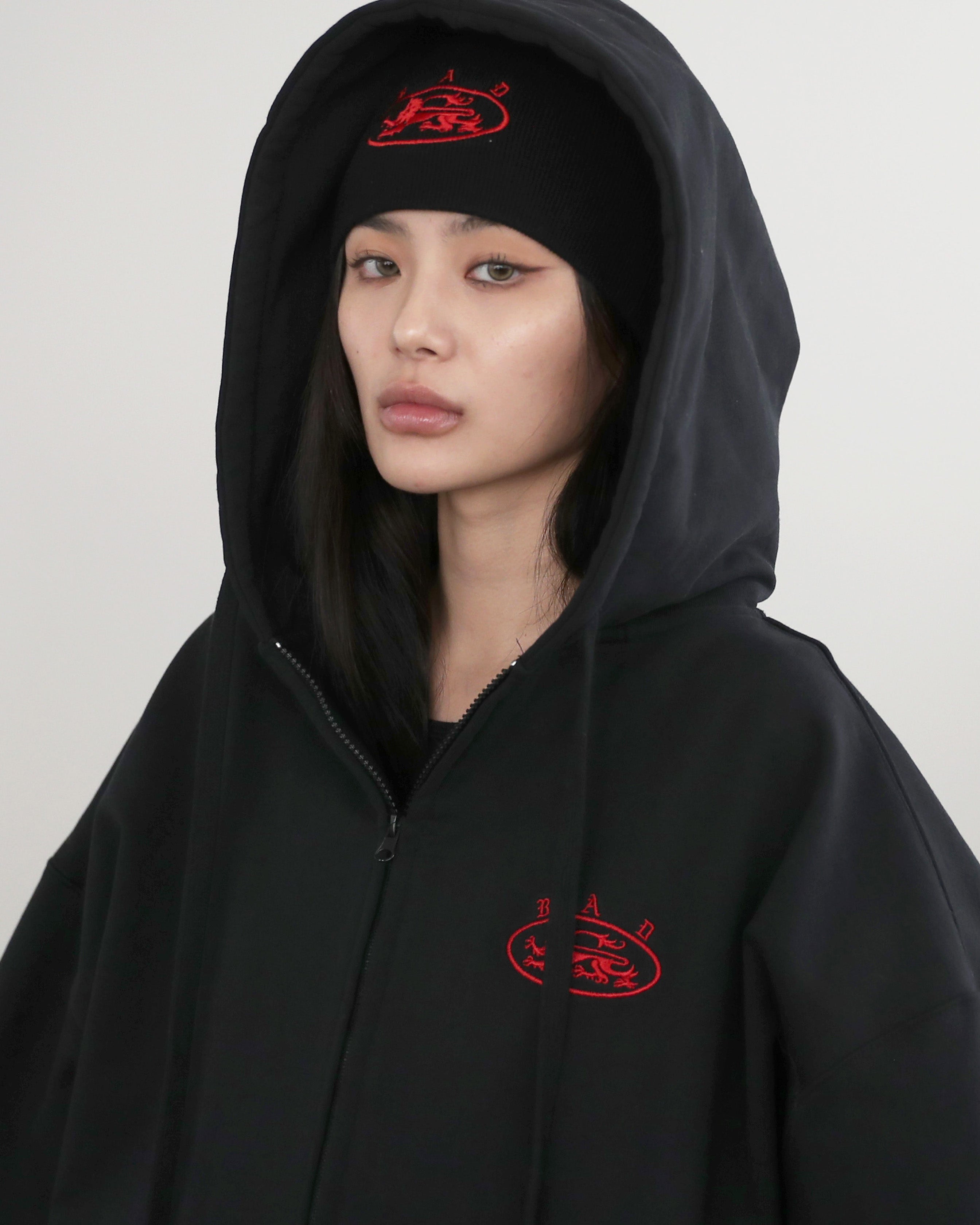 Badblood Mystic Capsule Hooded Zip-Up - Black
