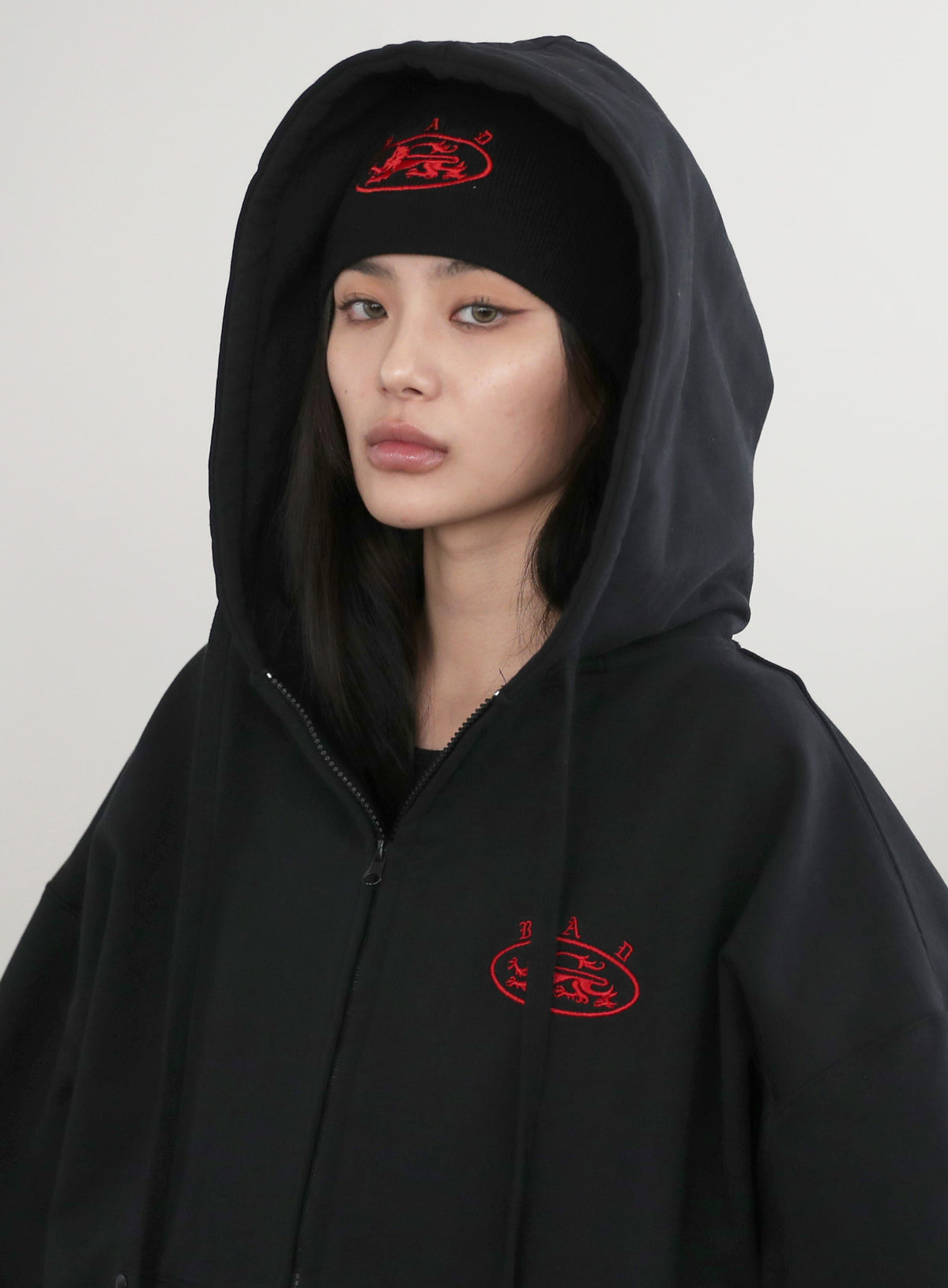 Badblood Mystic Capsule Hooded Zip-Up - Black