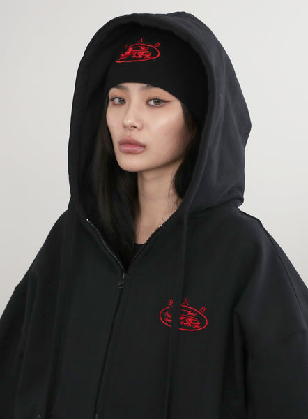 【BADBLOOD】Mystic Nylon Reflective ShortSleeve Hooded ZipUp Badblood Mystic Capsule Hooded Zip-Up - Black – BBGSHOPHK