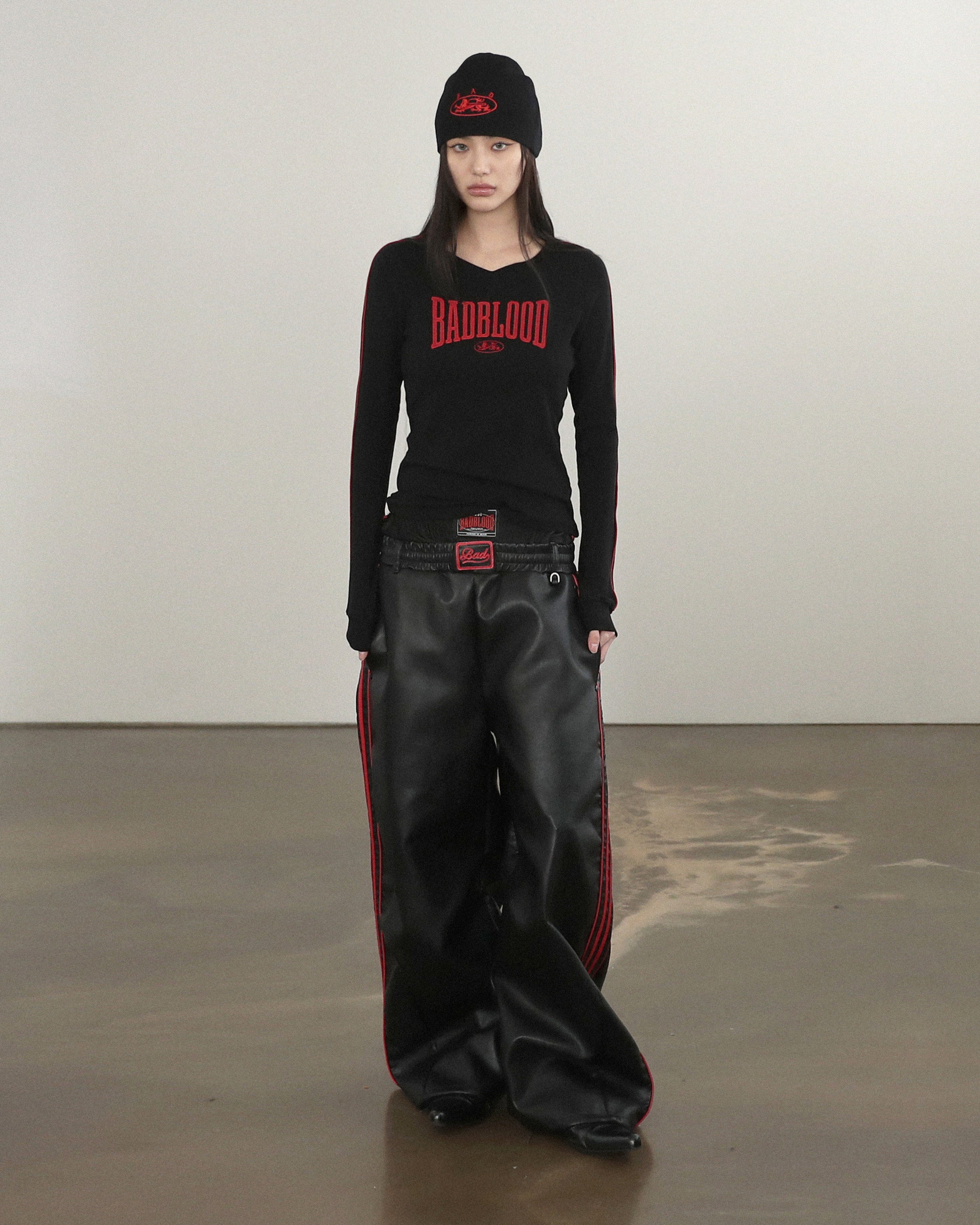 Badblood  Mystic Capsule V-Neck Long Sleeve Black