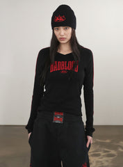 Badblood  Mystic Capsule V-Neck Long Sleeve Black