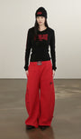 Badblood Mystic Capsule 2 Way Curved Jogger Trousers Red