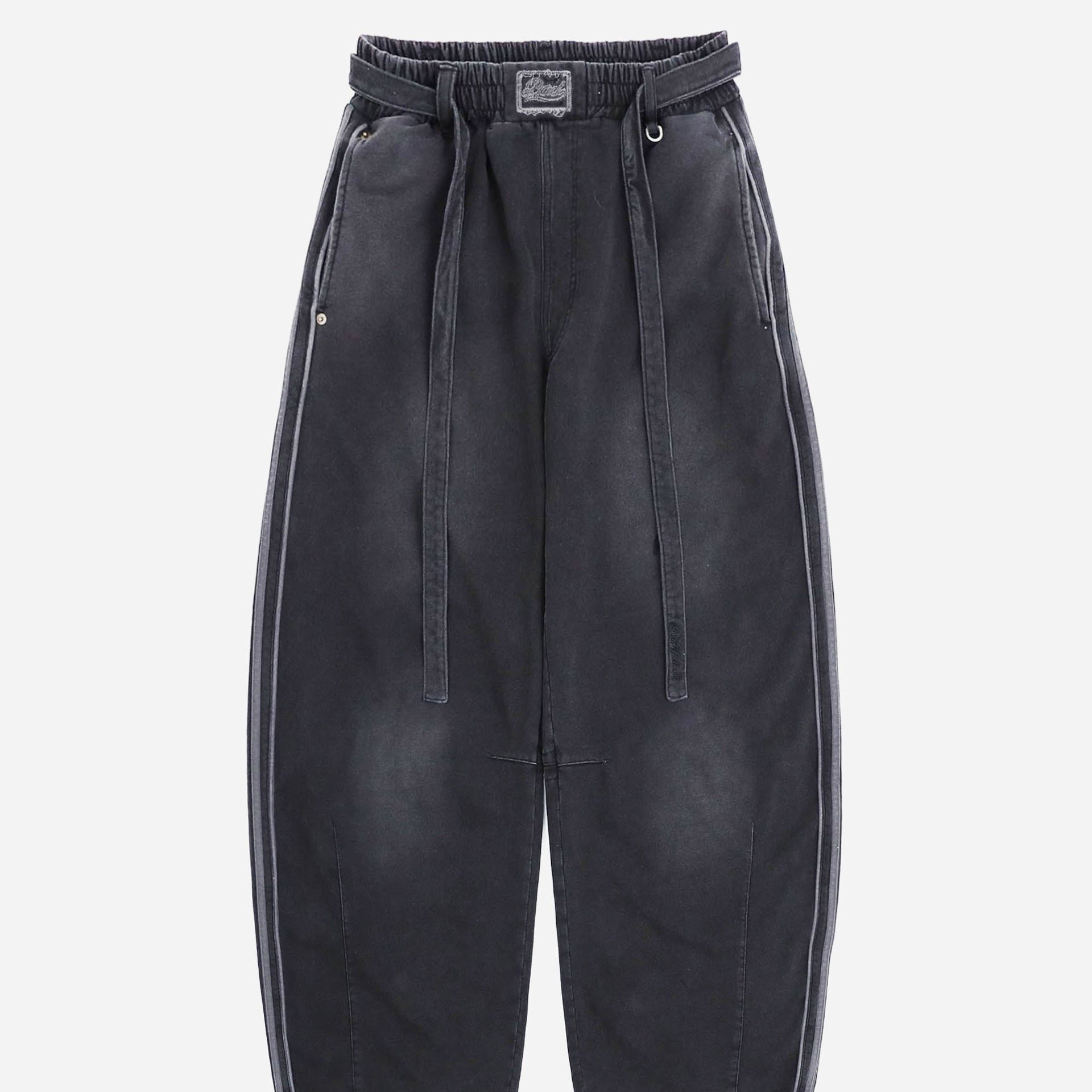 Badblood  Billy Washed Denim Sweatpants Black
