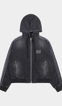 Badblood Billy Washed Denim Sweat Hoodie Black