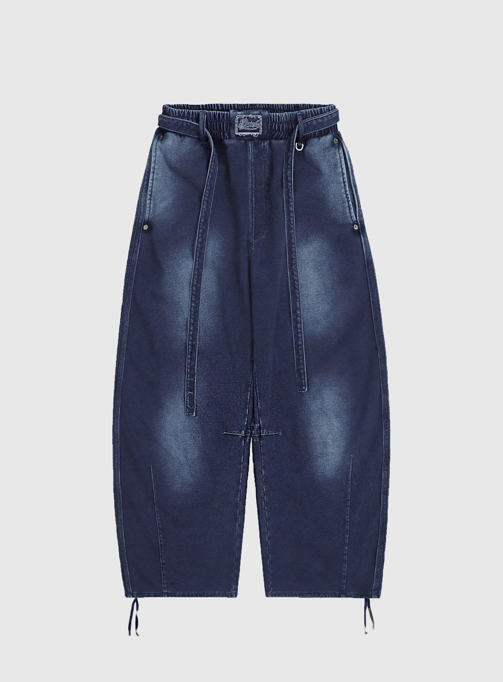 Badblood  Billy Washed Denim Sweatpants Blue