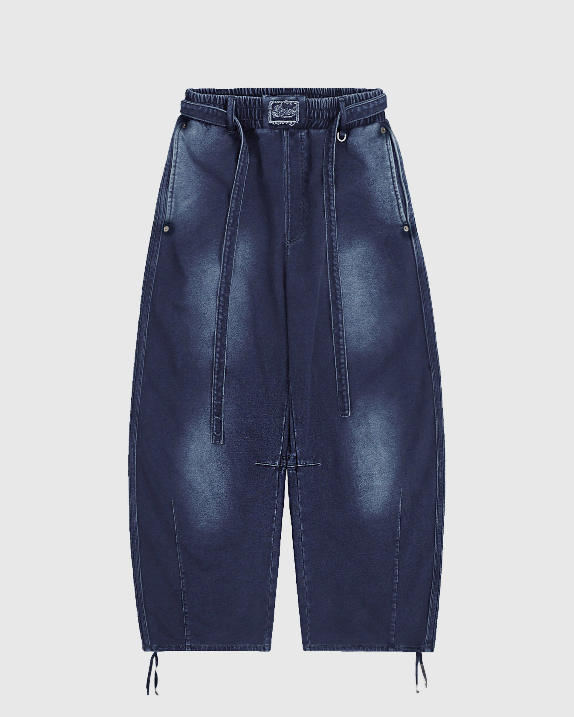 Badblood  Billy Washed Denim Sweatpants Blue
