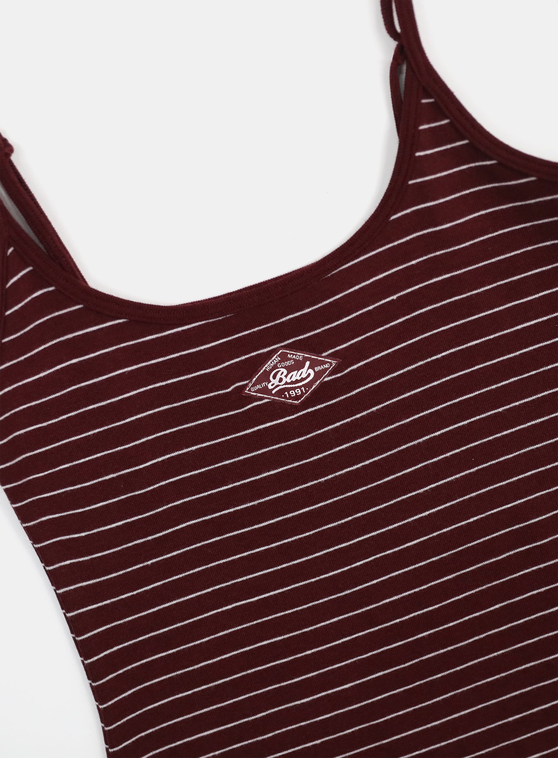 Badblood  Beyond Soft String Tank Stripe Wine