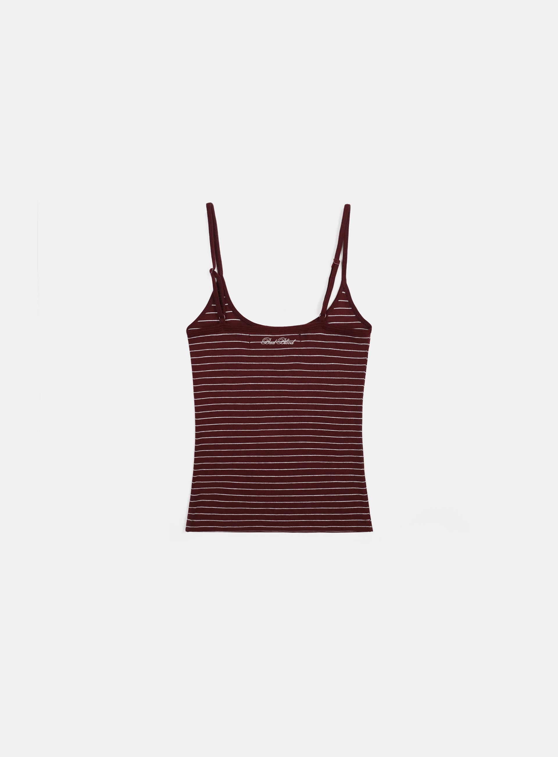 Badblood  Beyond Soft String Tank Stripe Wine