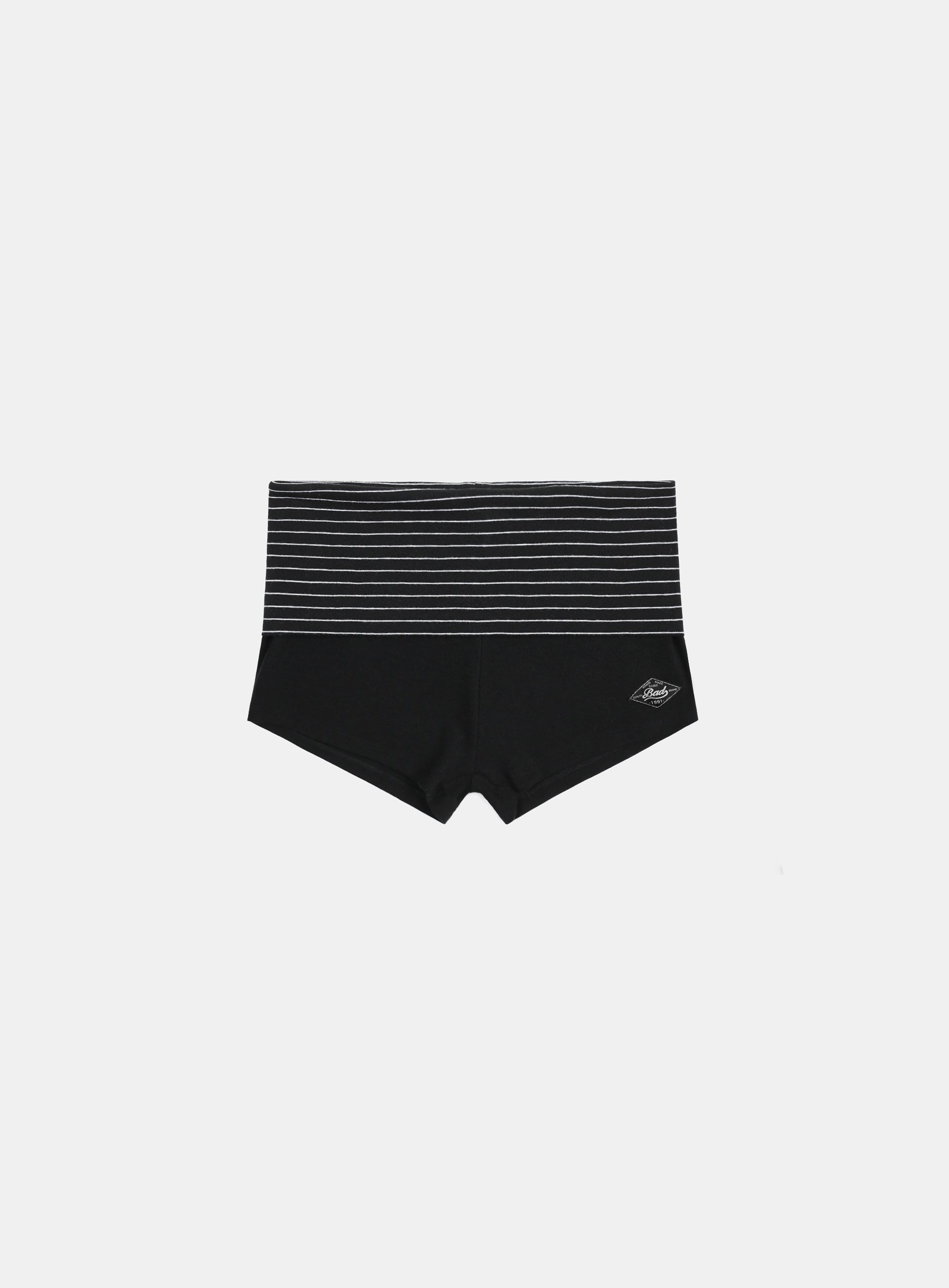 Badblood Beyond Soft Fold Over Shorts Stripe Black