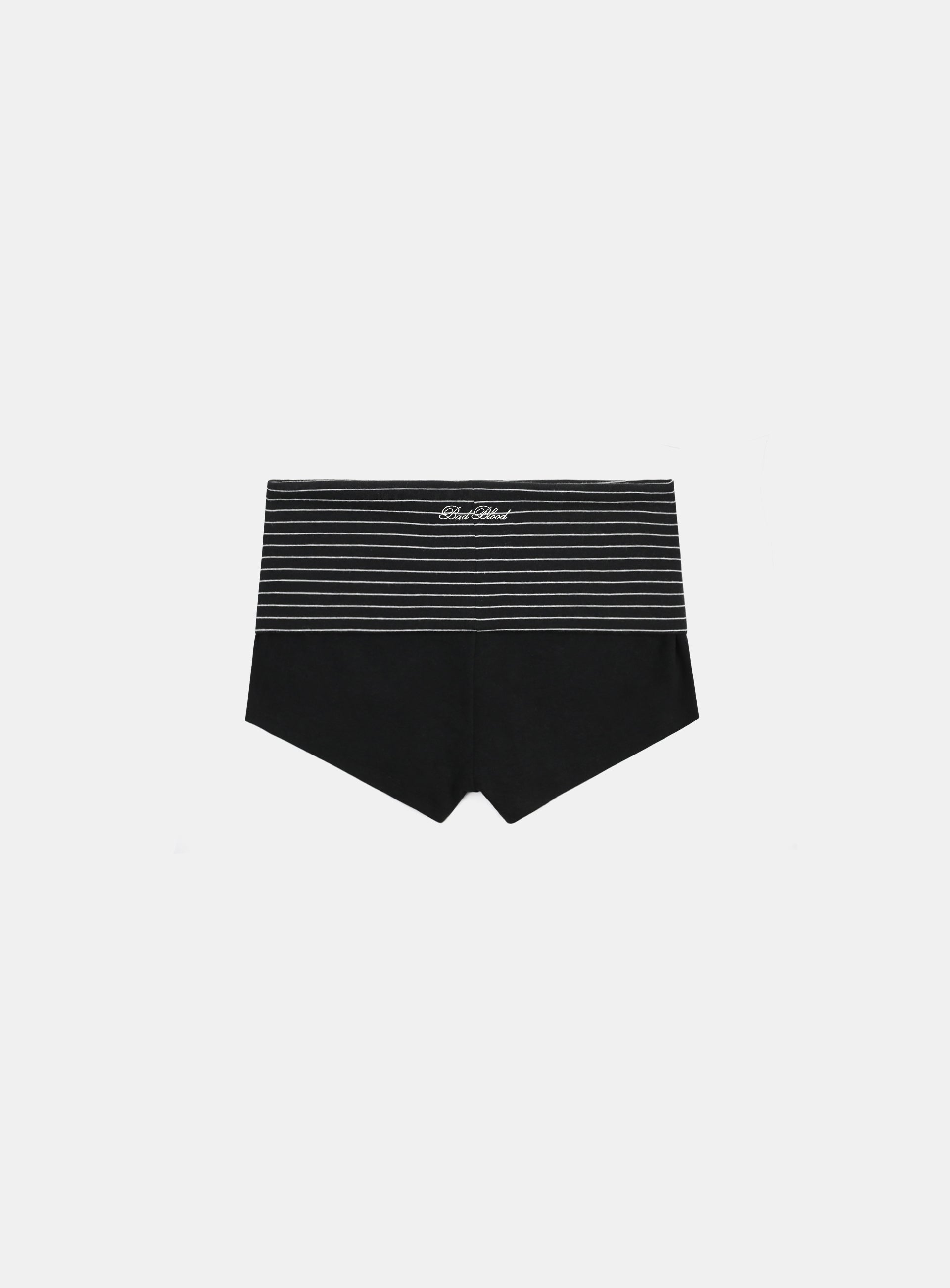 Badblood Beyond Soft Fold Over Shorts Stripe Black