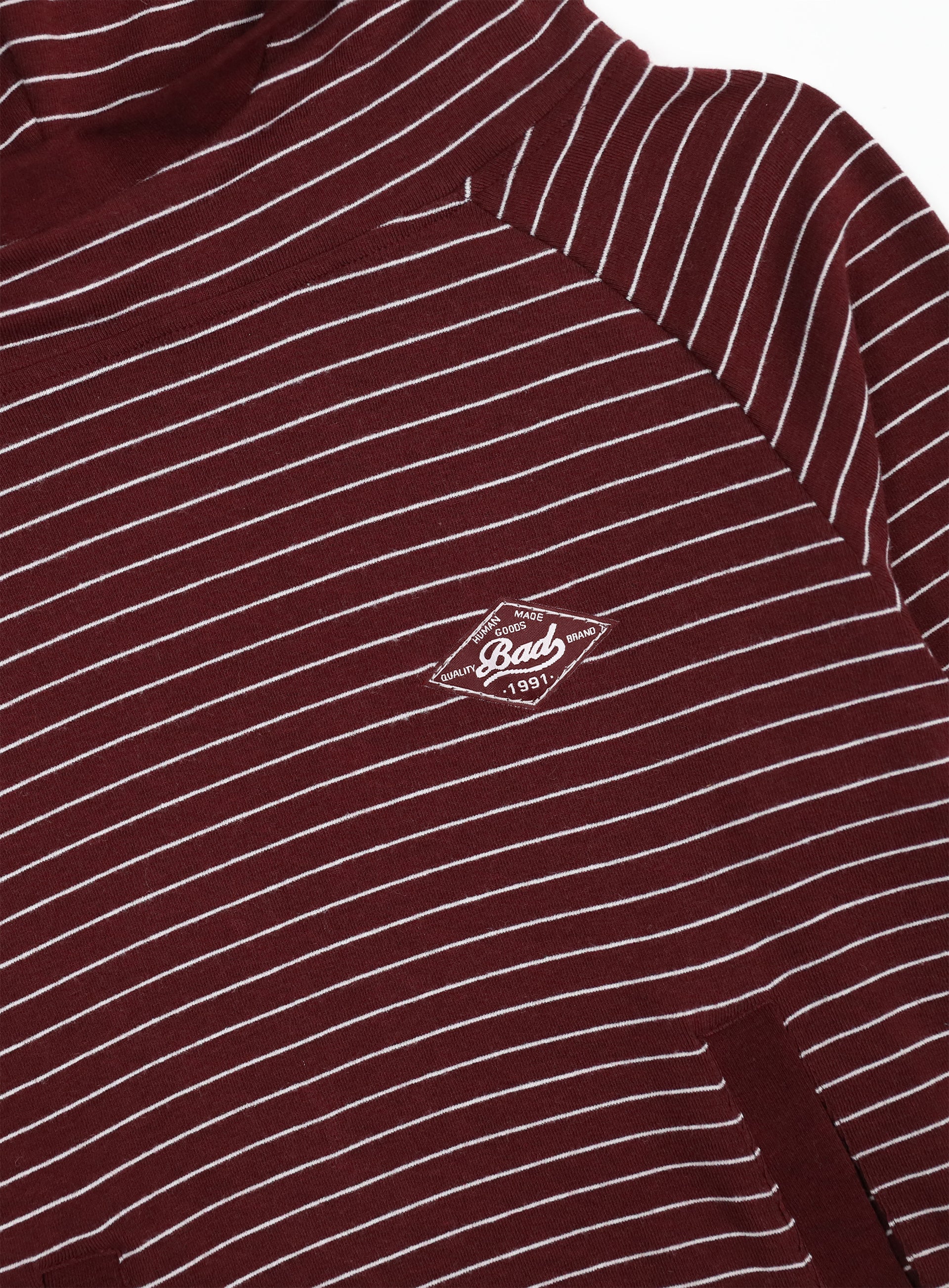 Badblood Beyond Soft Hood Slim Fit Stripe Wine