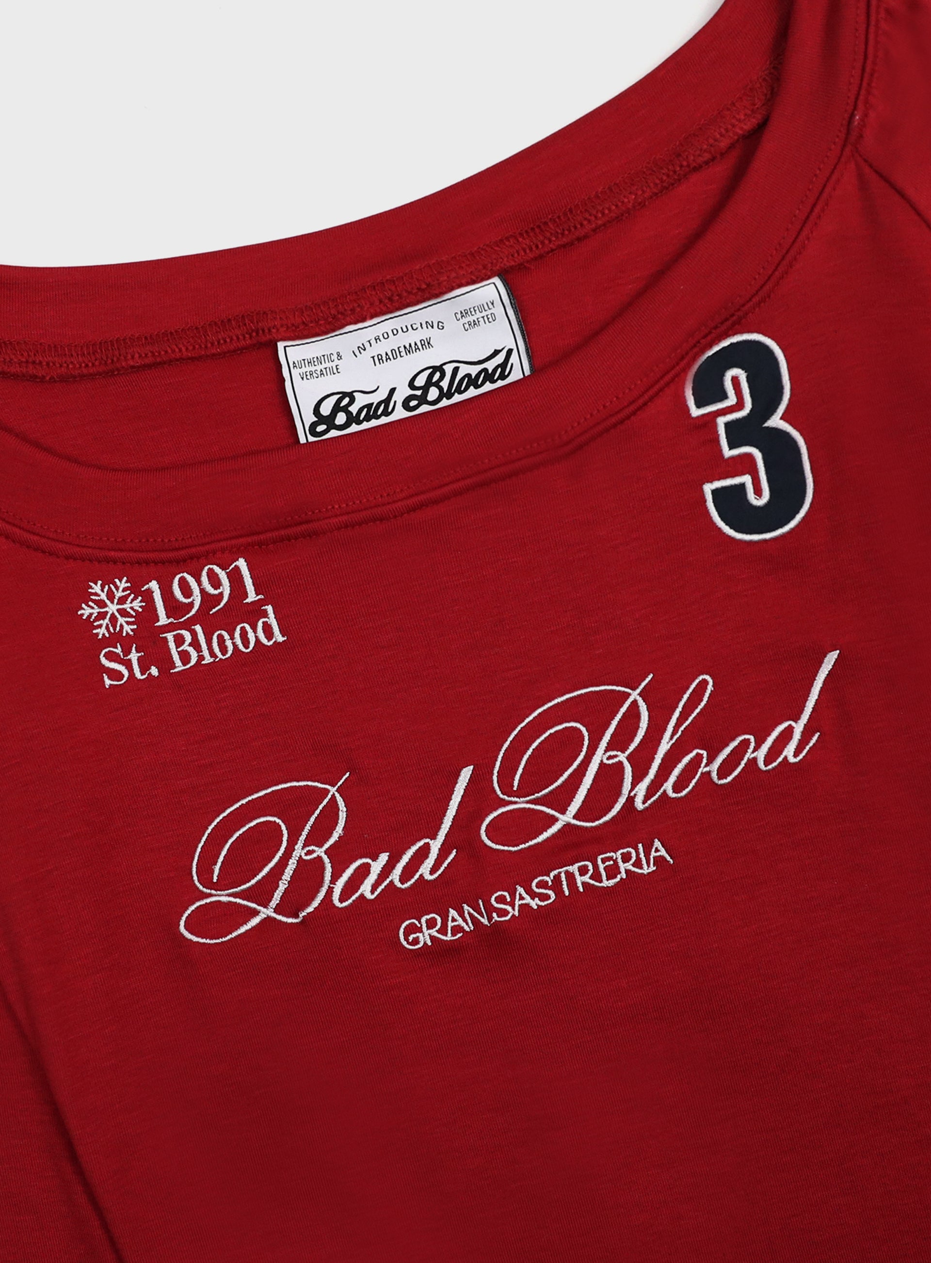 Badblood Saint Blood Off Shoulder Top Red