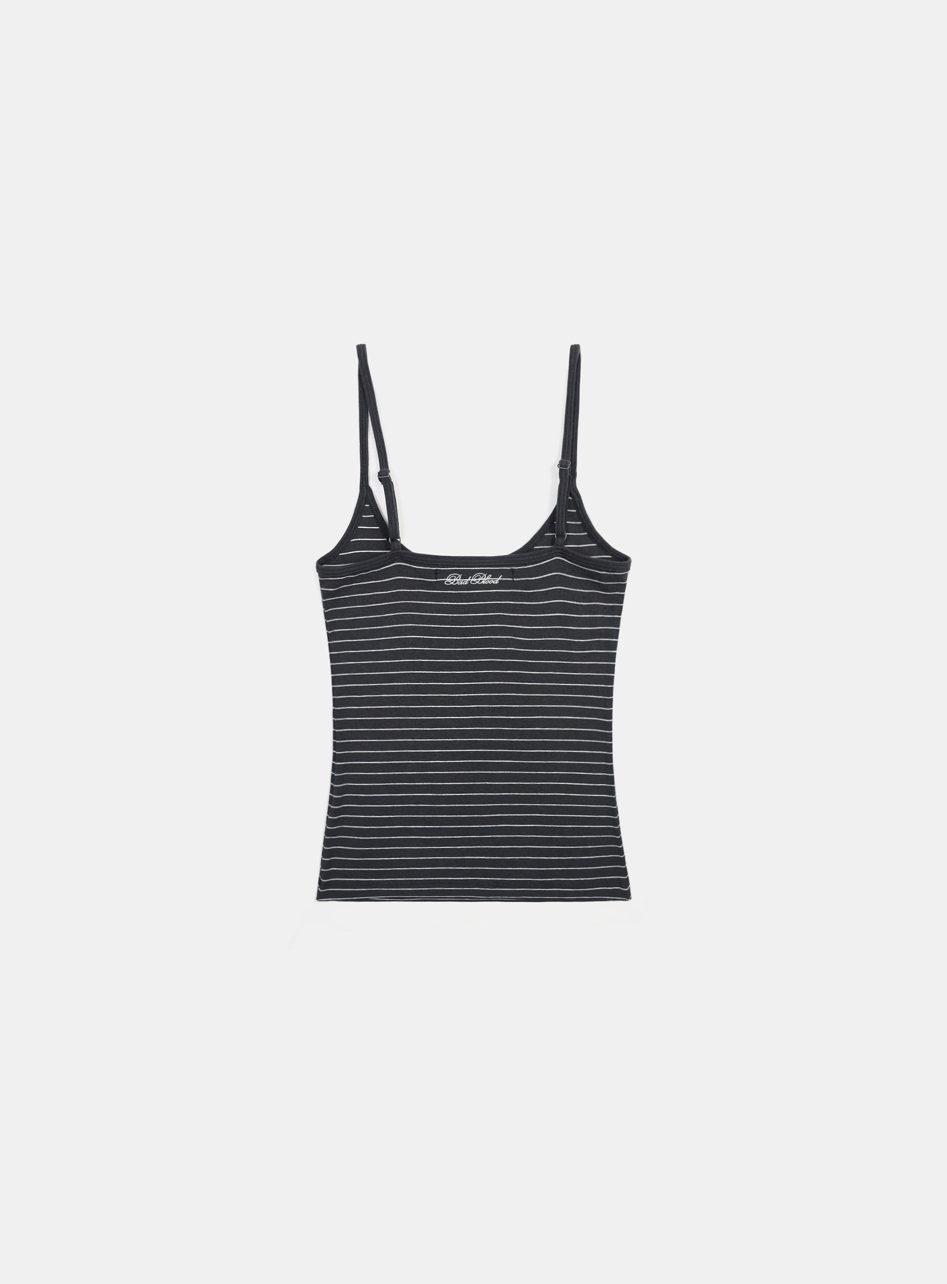 Badblood Beyond Soft String Tank Striped Charcoal