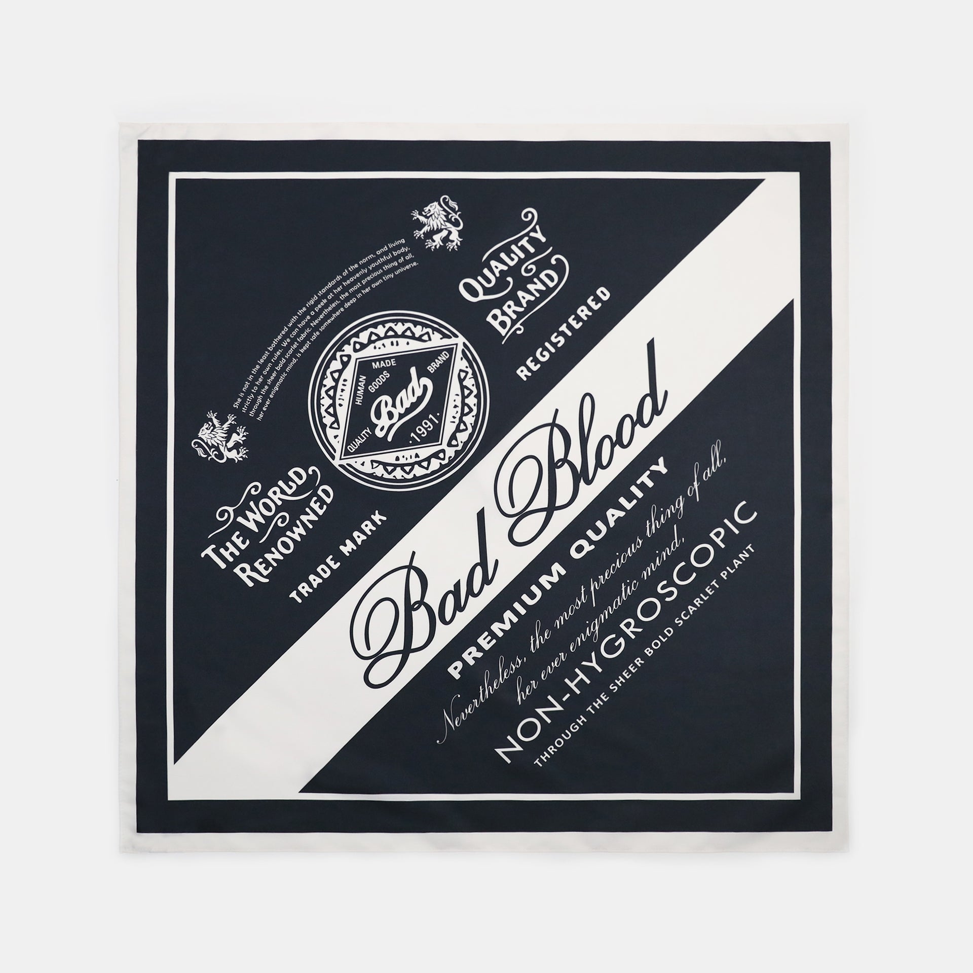 Badblood  Premium Classic Logo Scarf - Navy