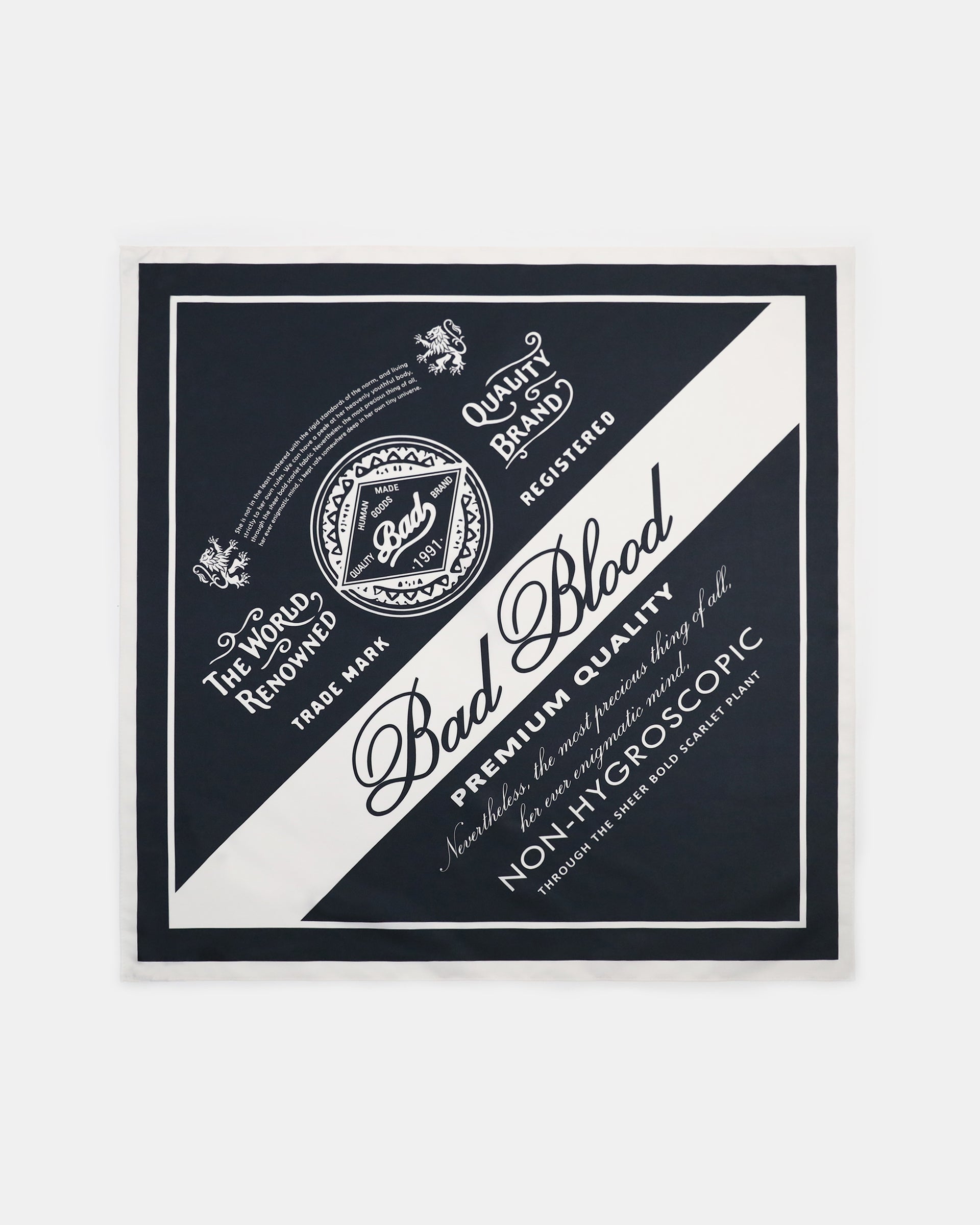 Badblood  Premium Classic Logo Scarf - Navy