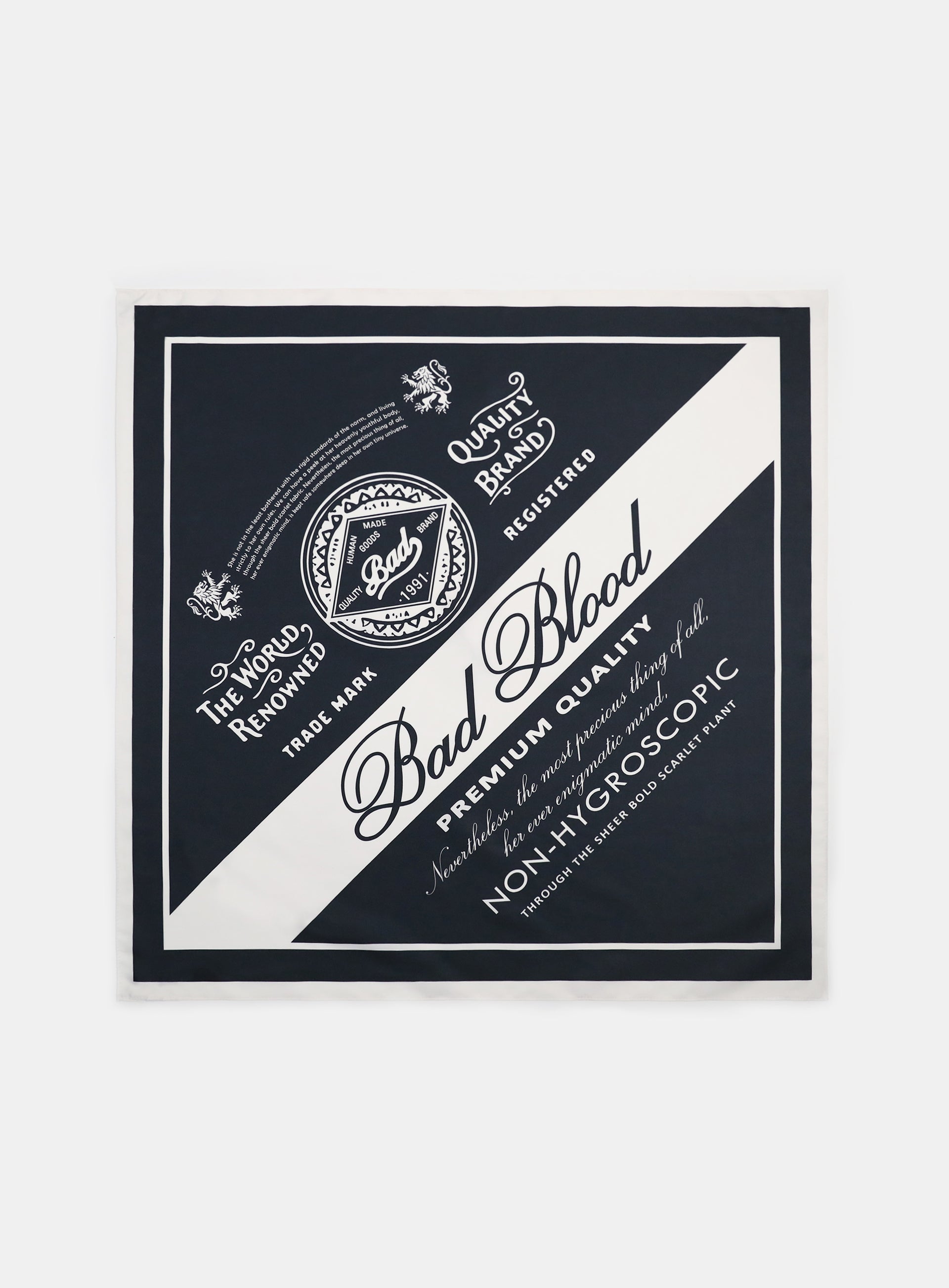 Badblood  Premium Classic Logo Scarf - Navy