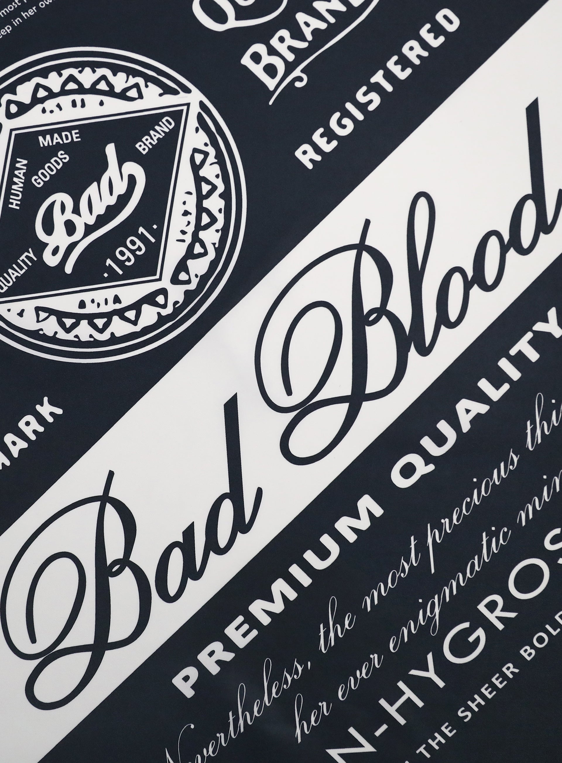 Badblood  Premium Classic Logo Scarf - Navy
