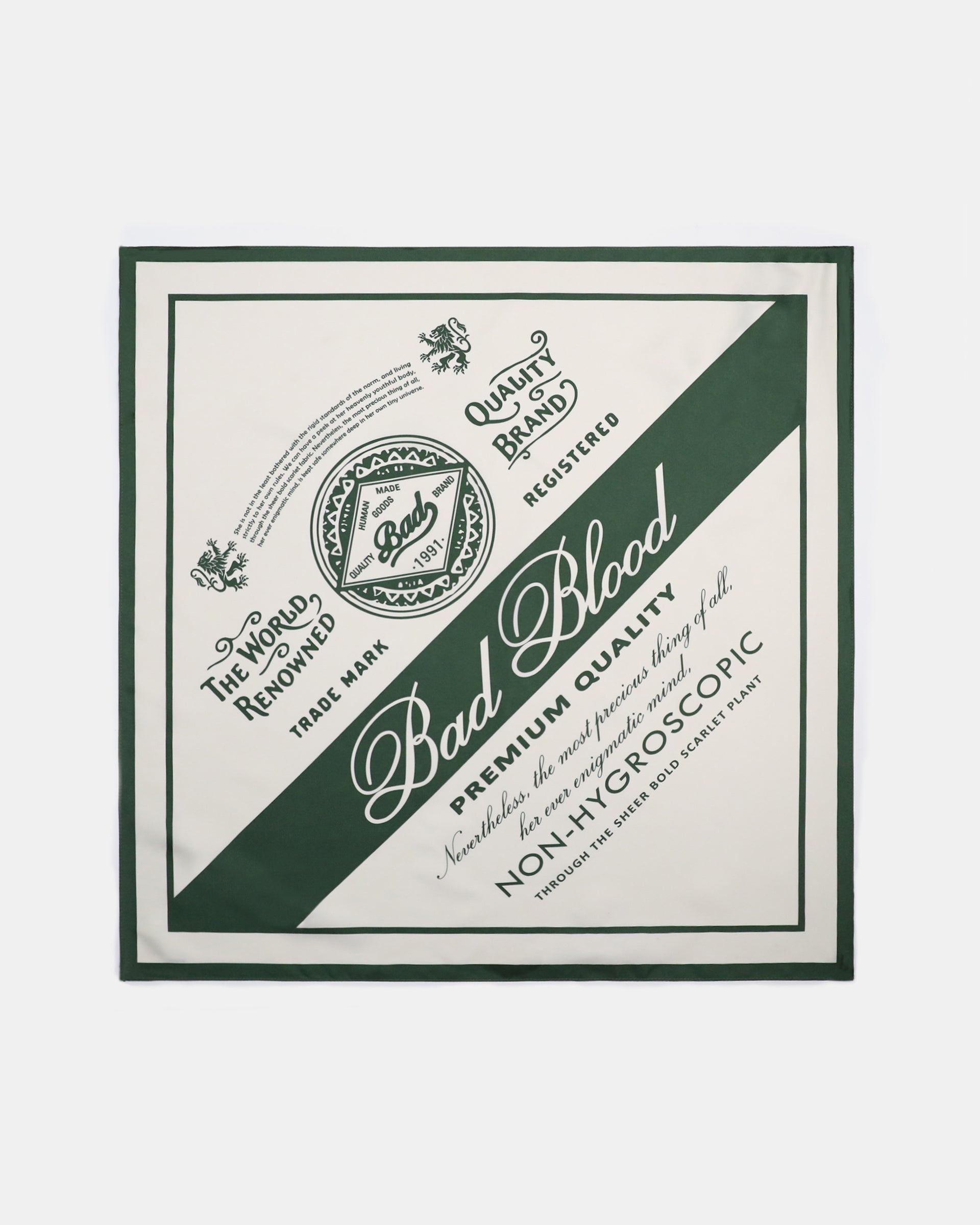 Badblood Premium Classic Logo Scarf Green