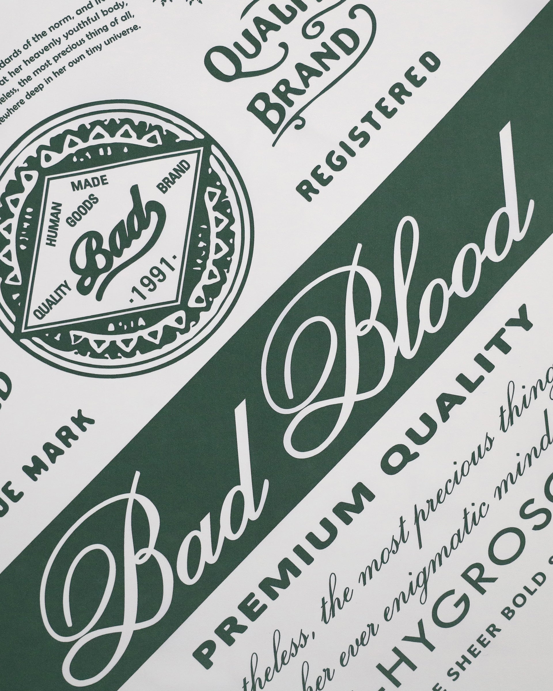 Badblood Premium Classic Logo Scarf Green