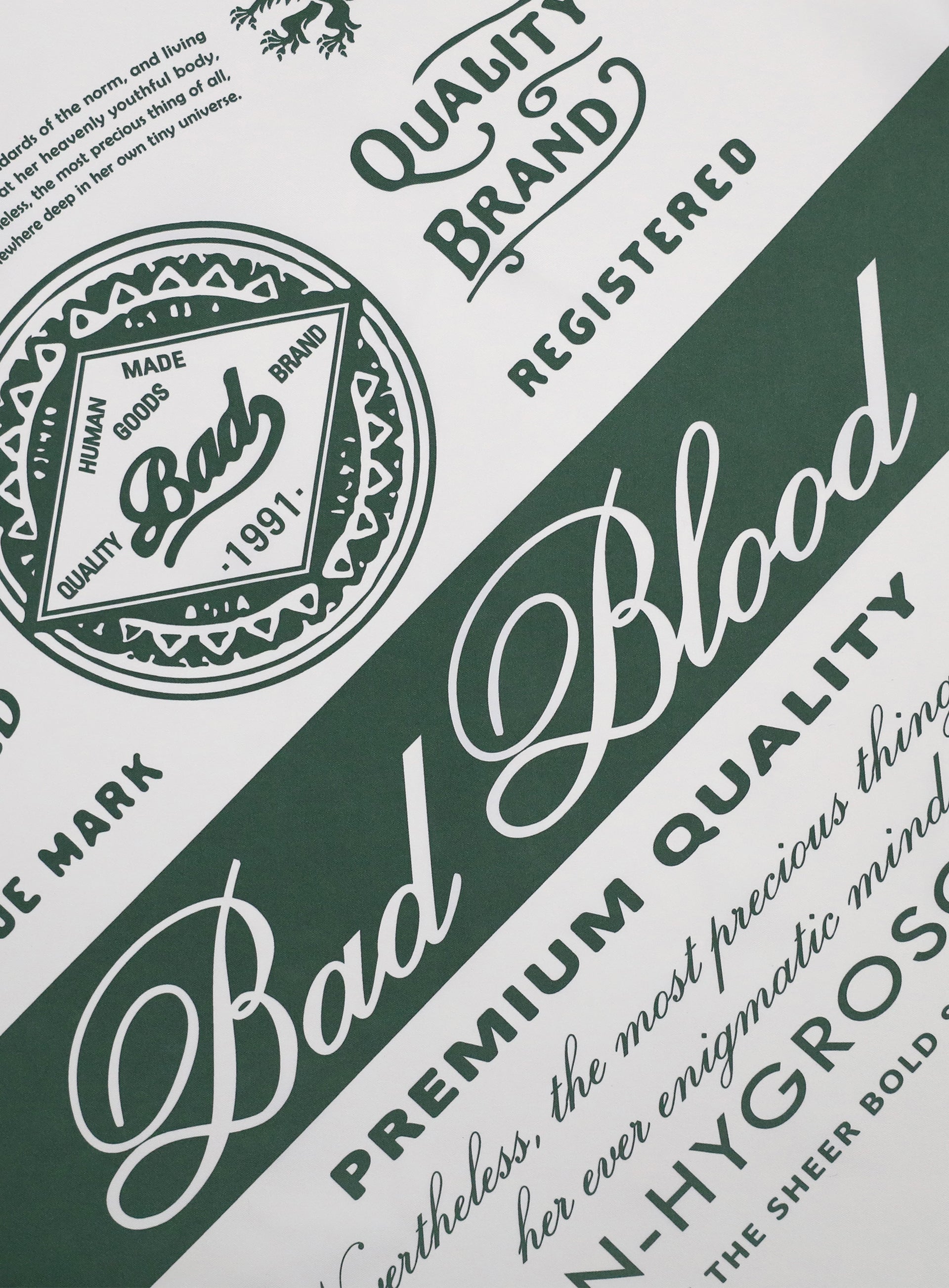 Badblood Premium Classic Logo Scarf Green
