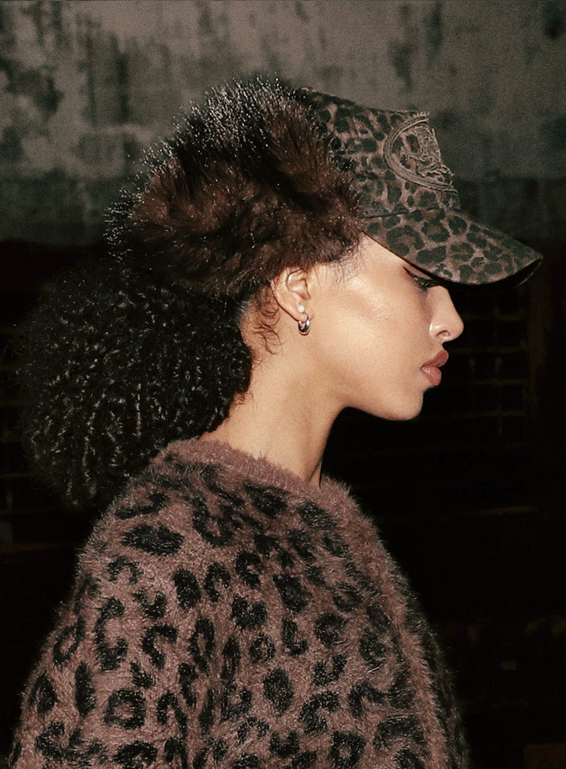 Badblood Mystic Trapper Hat - Brown Leopard