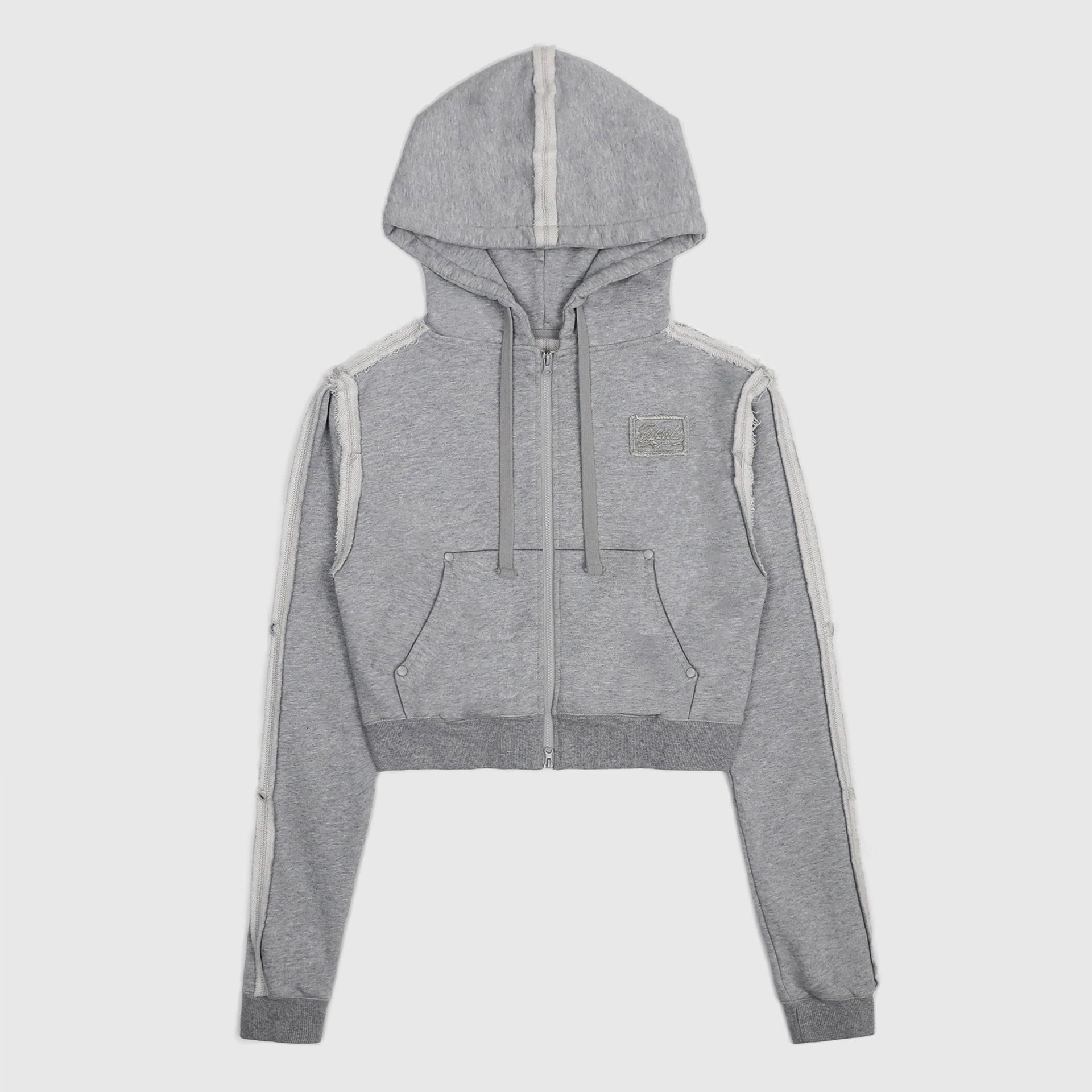 Badblood  Low Edge Hoodie Slim Fit - Grey
