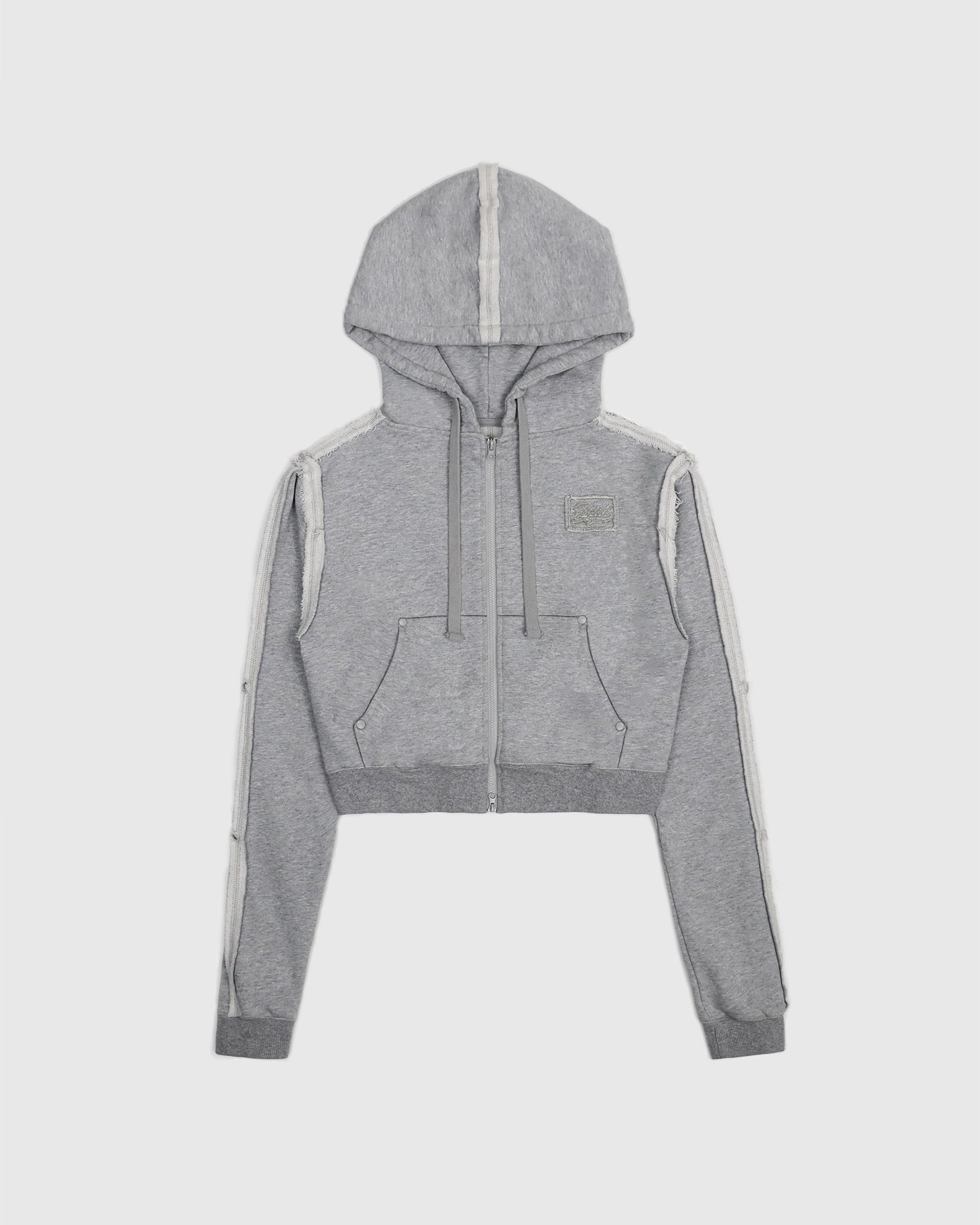 Badblood  Low Edge Hoodie Slim Fit - Grey