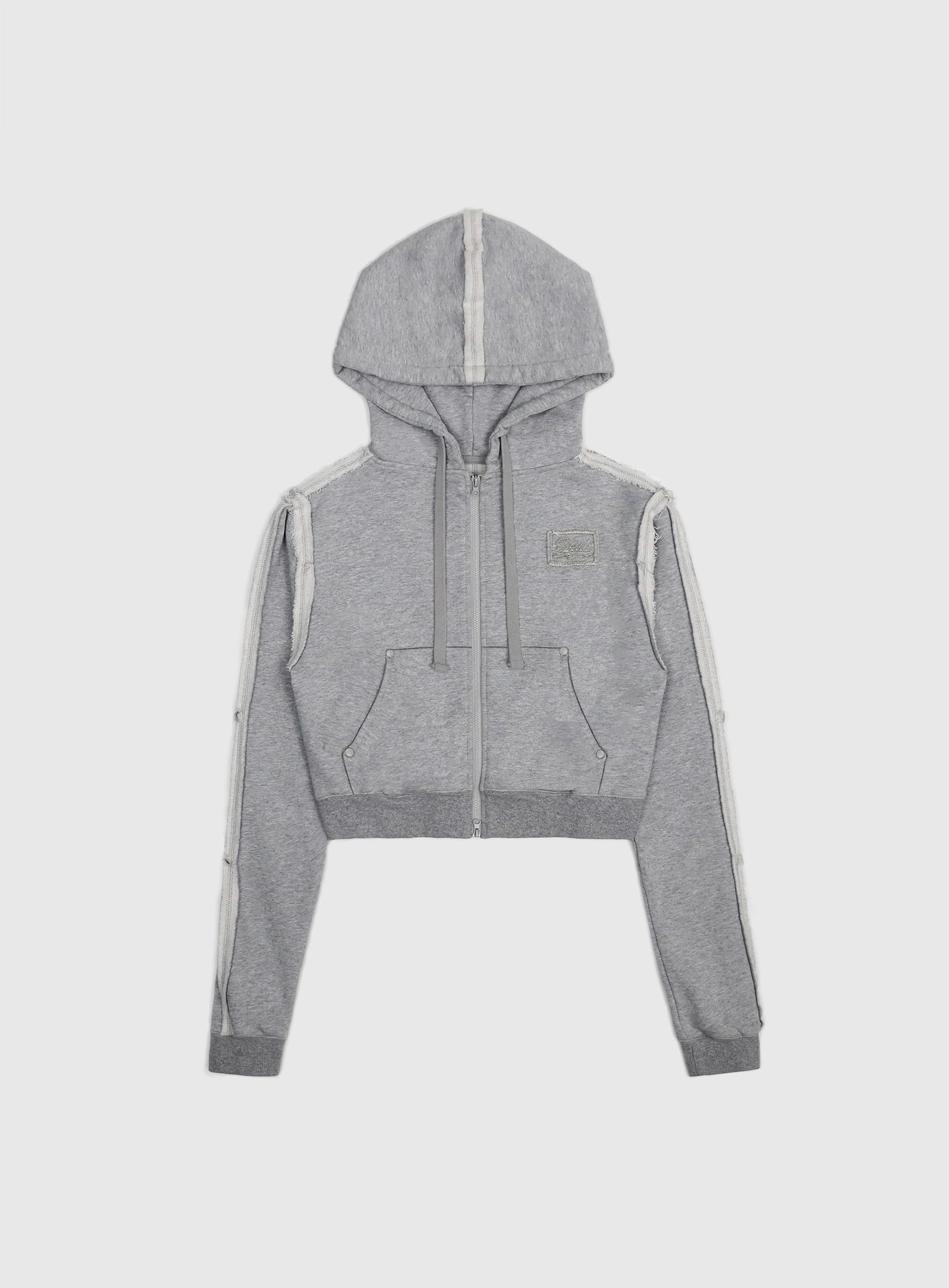 Badblood  Low Edge Hoodie Slim Fit - Grey