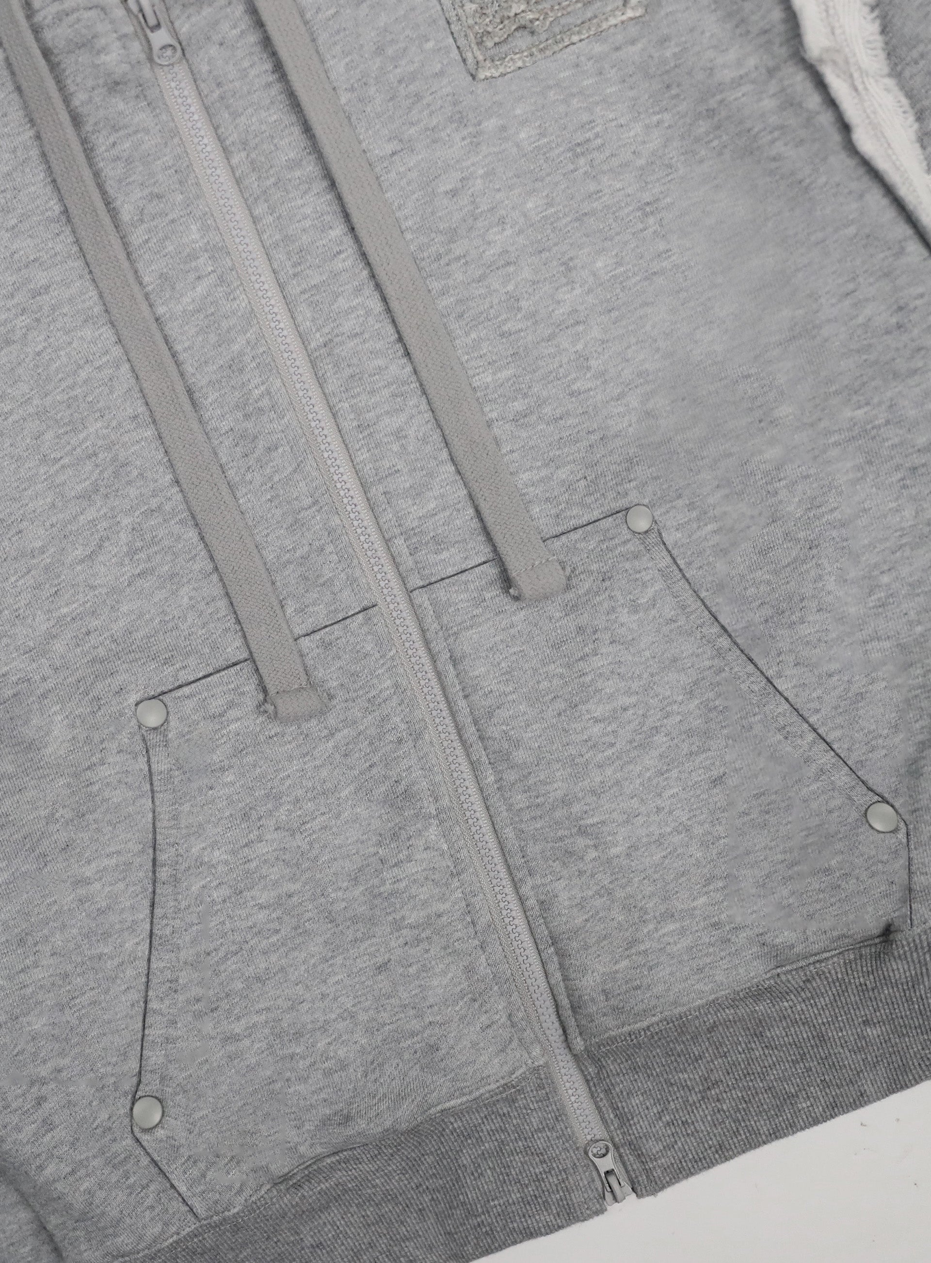 Badblood  Low Edge Hoodie Slim Fit - Grey