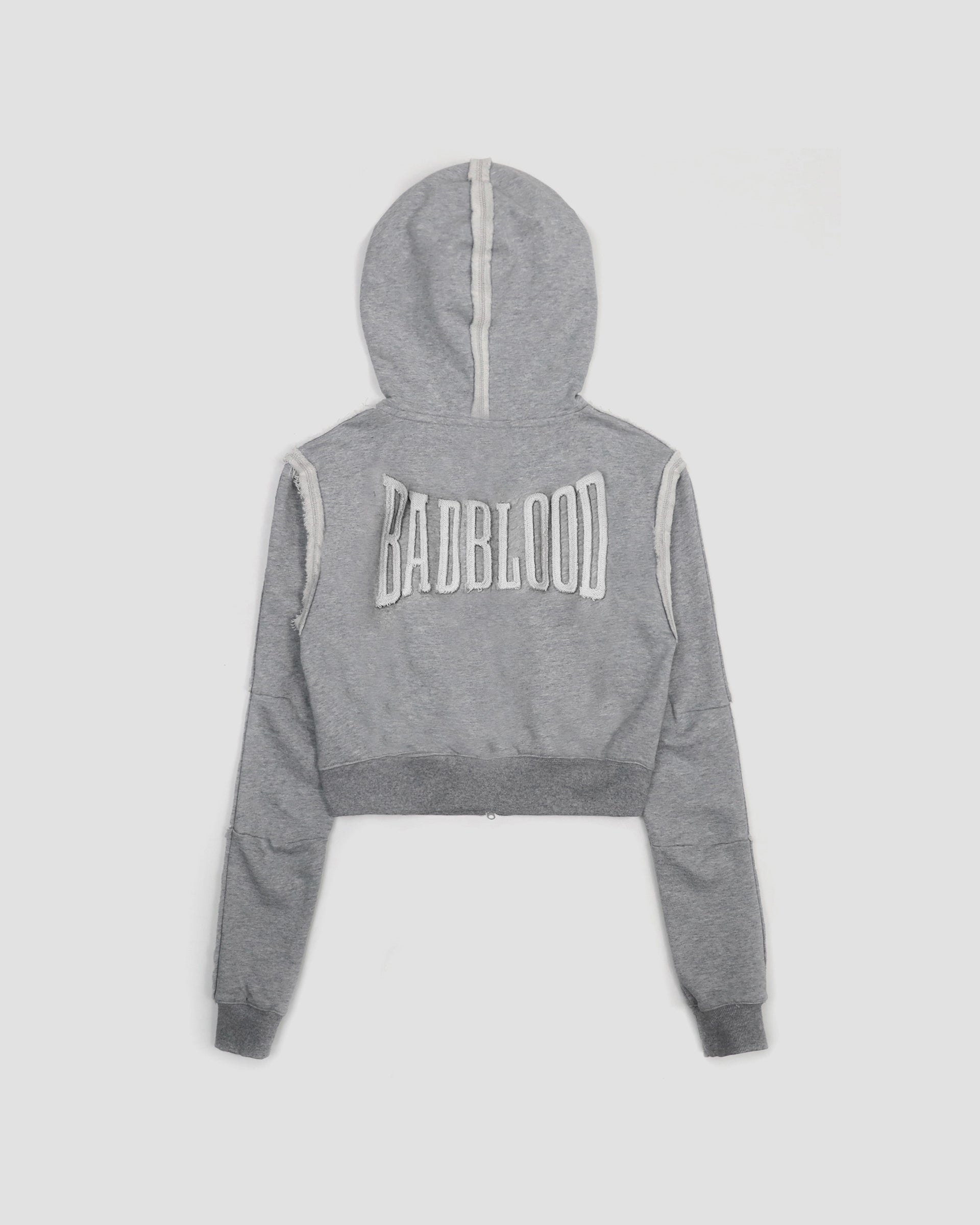 Badblood  Low Edge Hoodie Slim Fit - Grey