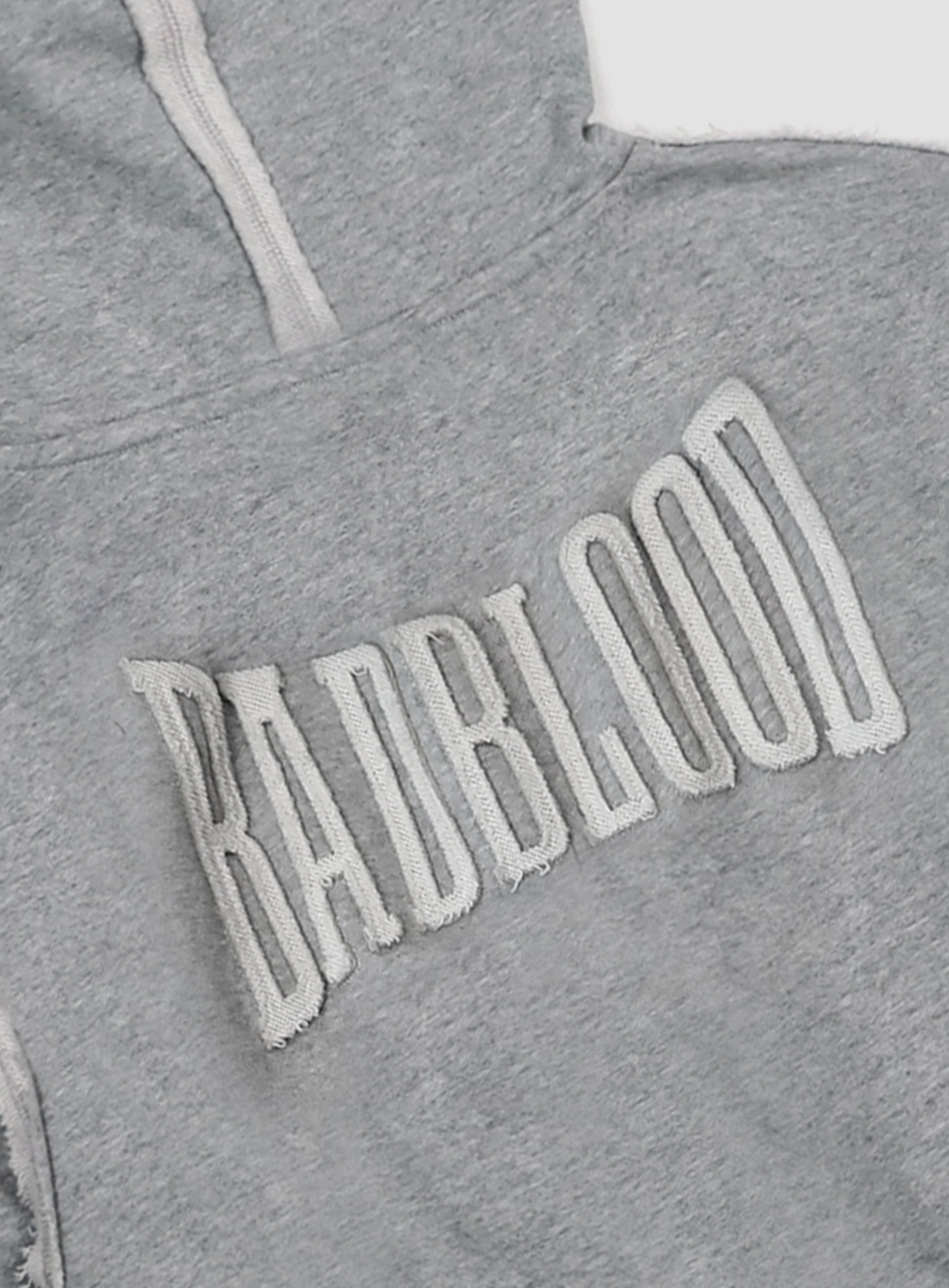 Badblood  Low Edge Hoodie Slim Fit - Grey