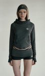 Badblood Beyond Soft Hood Slim Fit Stripe Charcoal