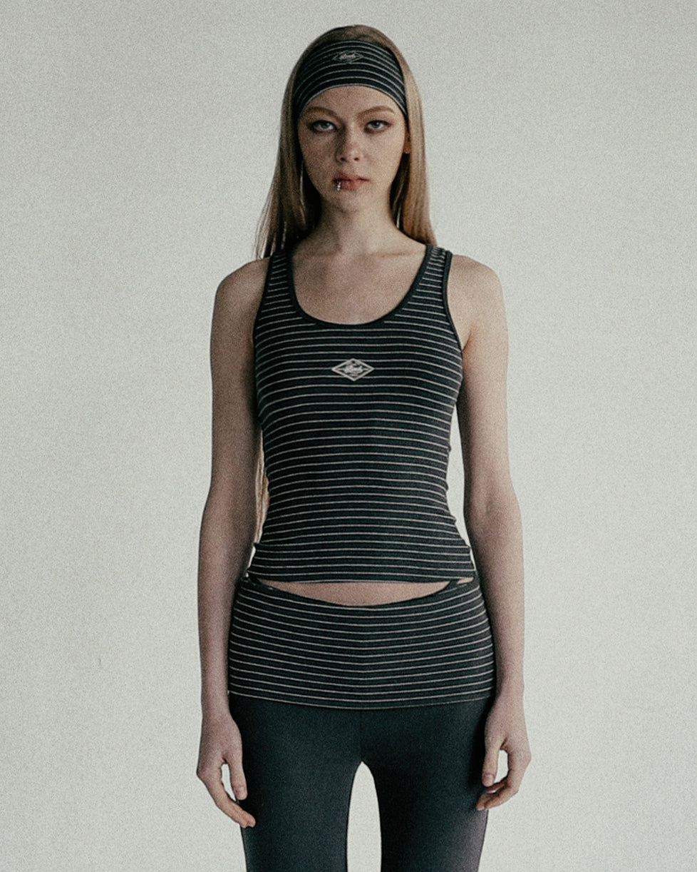 Badblood Beyond Soft Tank 3 Stripe Charcoal