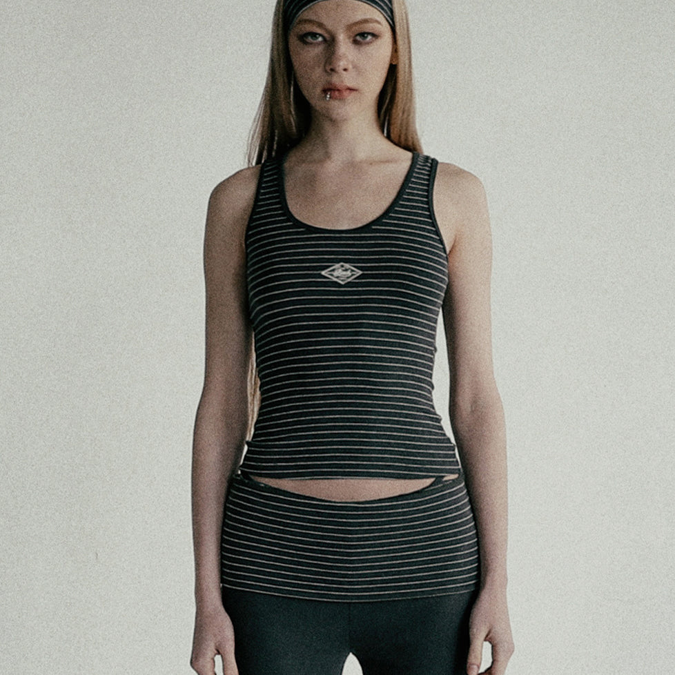 Badblood Beyond Soft Tank 3 Stripe Charcoal