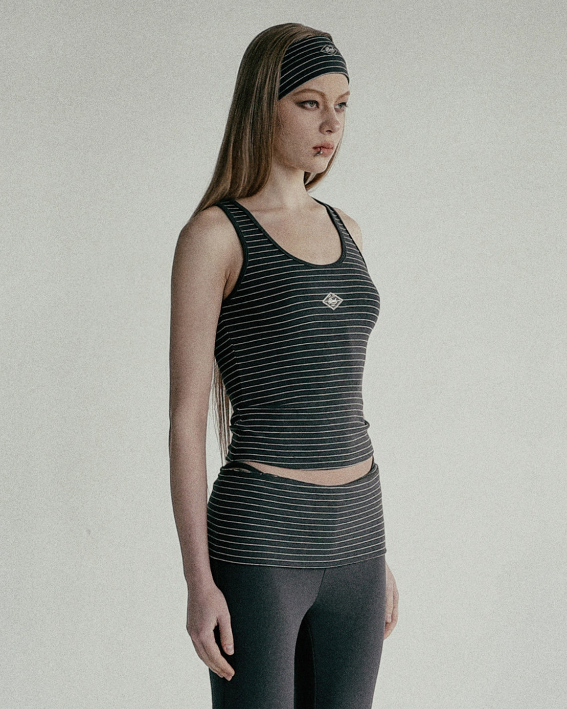 Badblood Beyond Soft Tank 3 Stripe Charcoal