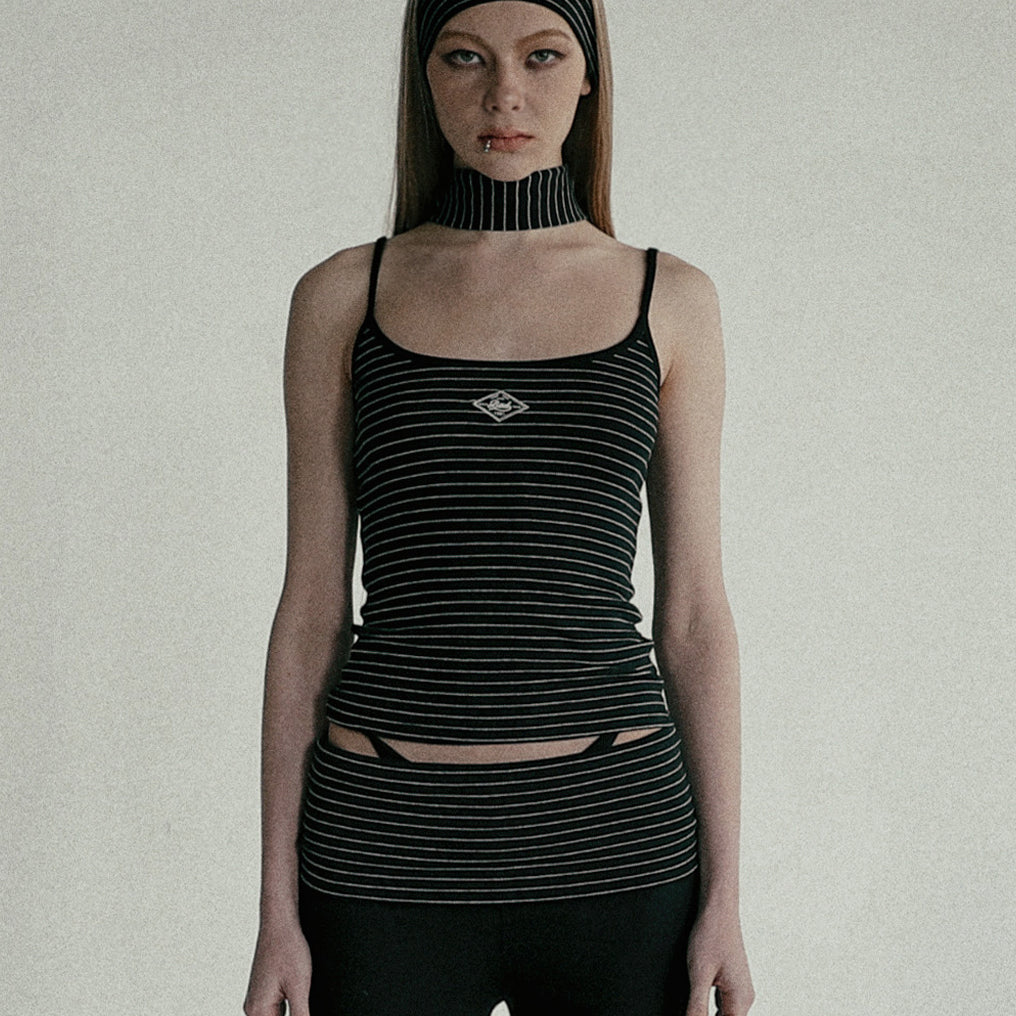 Badblood Beyond Soft String Tank Stripe Black