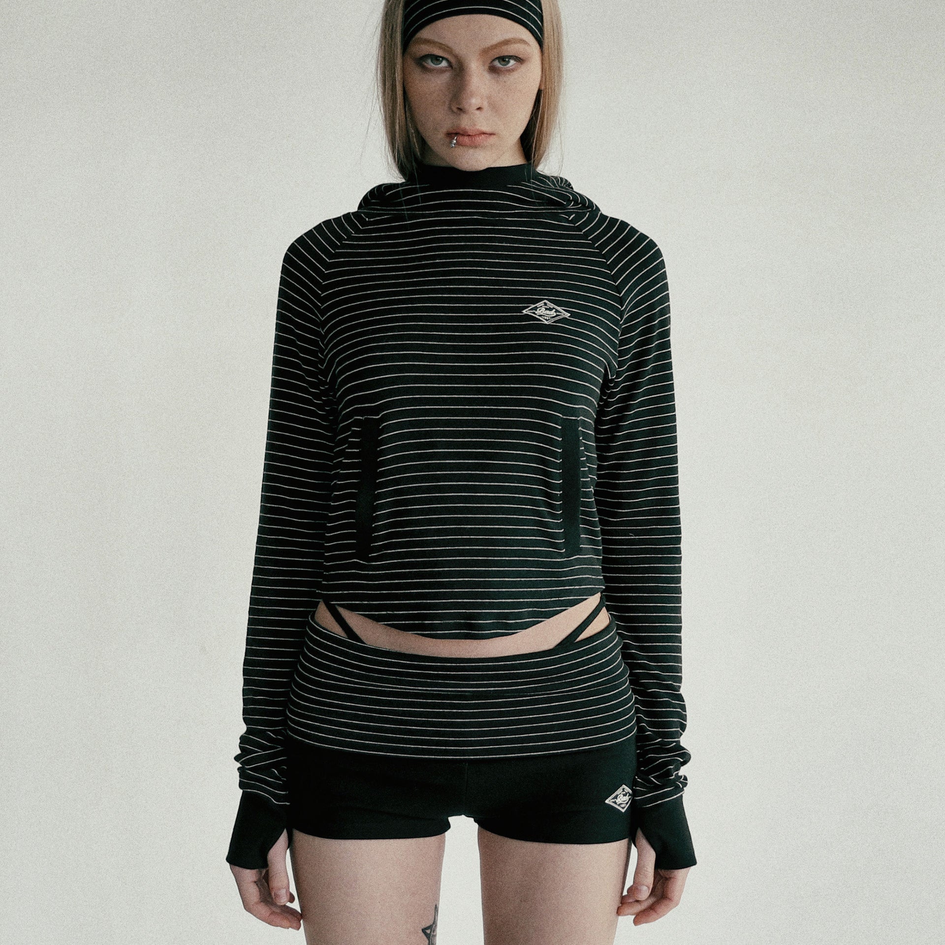 Badblood Beyond Soft Hood Slim Fit Stripe Black