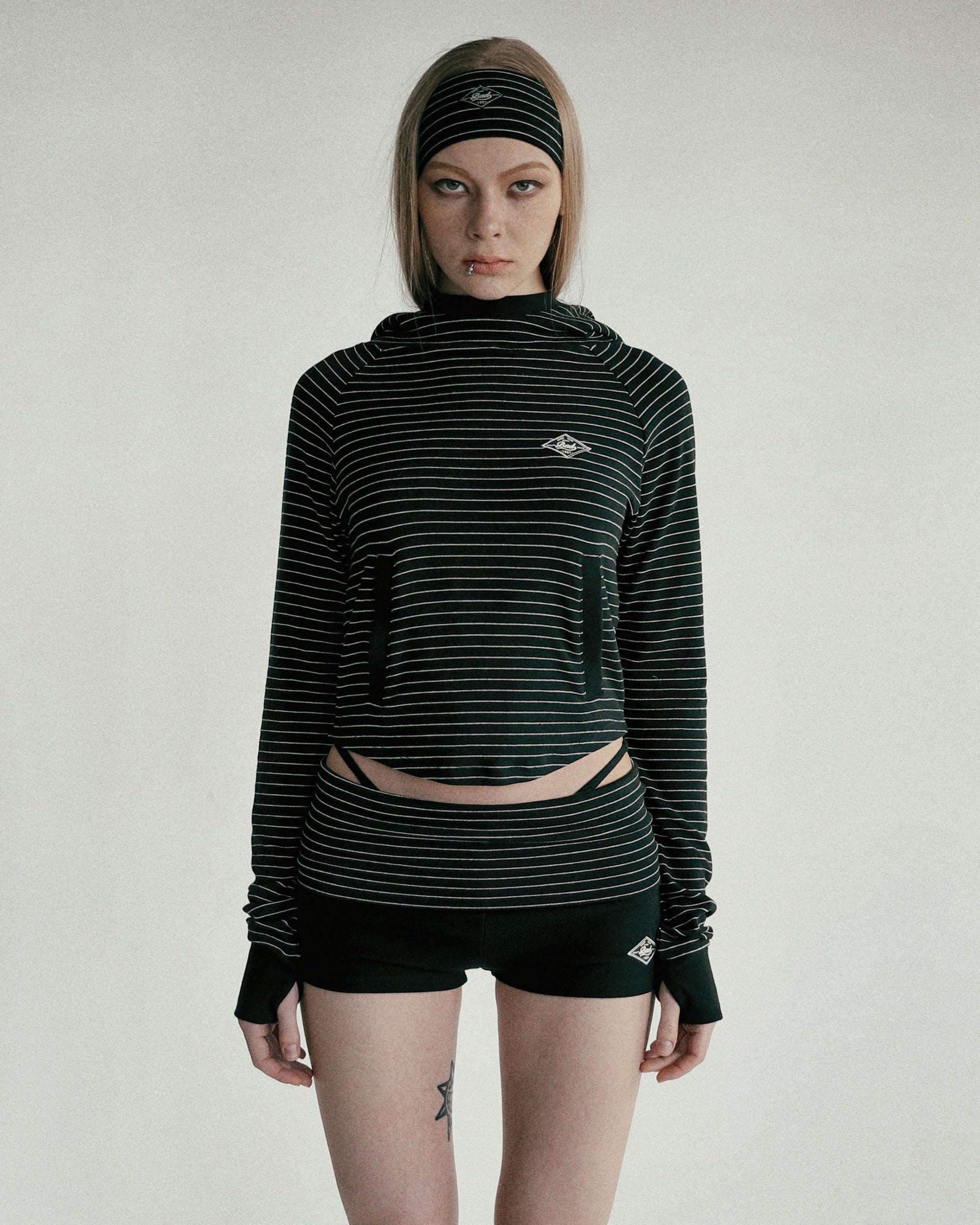 Badblood Beyond Soft Hood Slim Fit Stripe Black