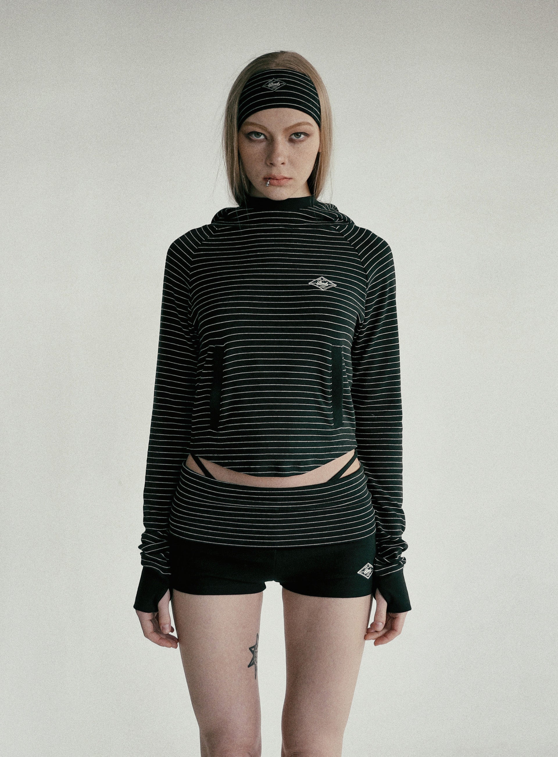 Badblood Beyond Soft Hood Slim Fit Stripe Black