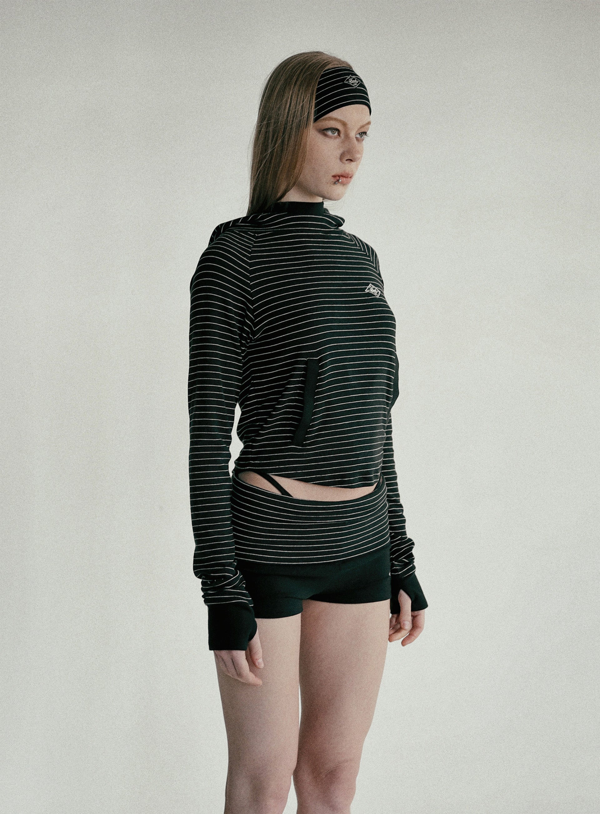 Badblood Beyond Soft Hood Slim Fit Stripe Black