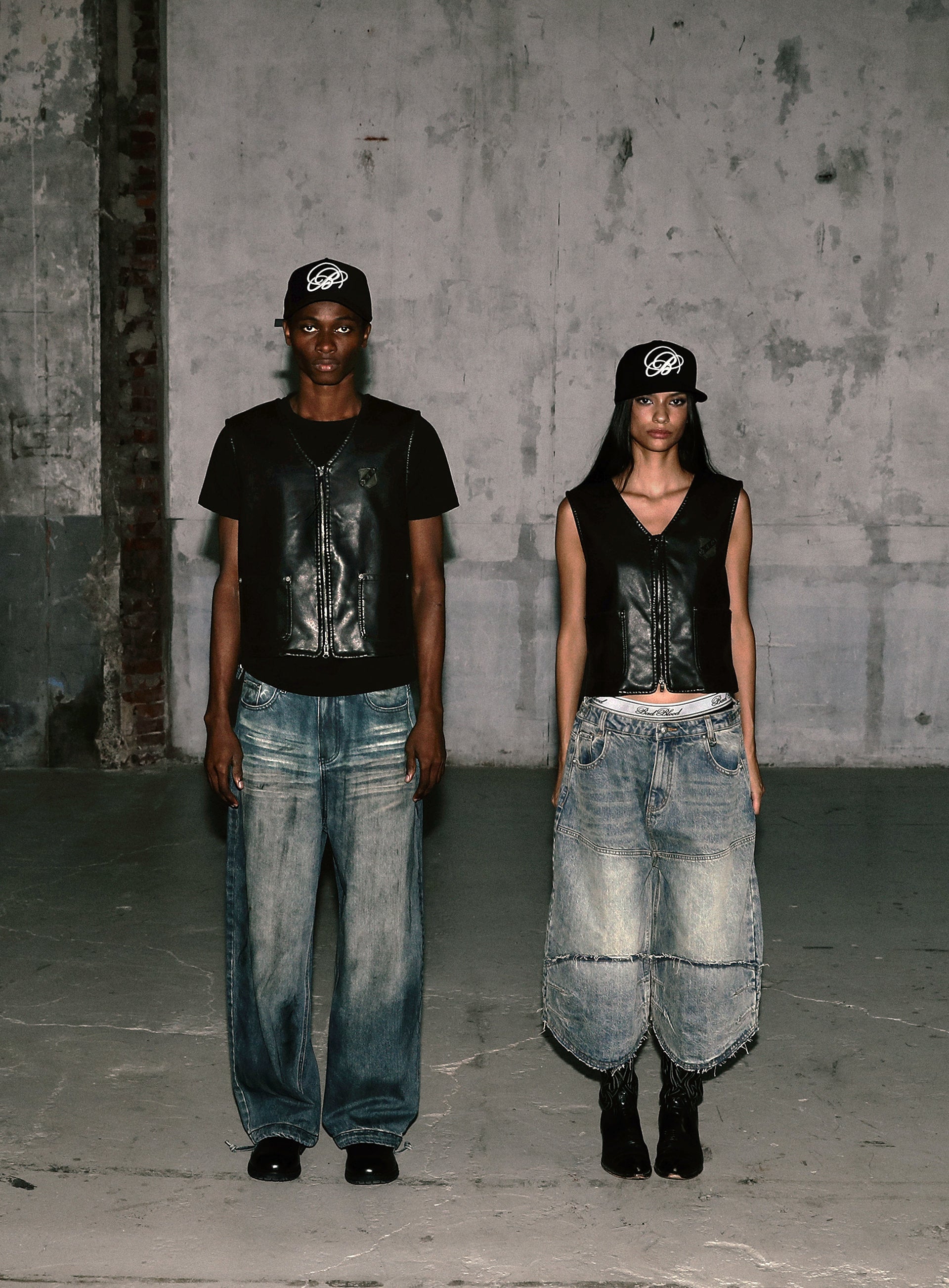 Badblood 0209 Hard Washed Exhaust Jeans - Mid Blue