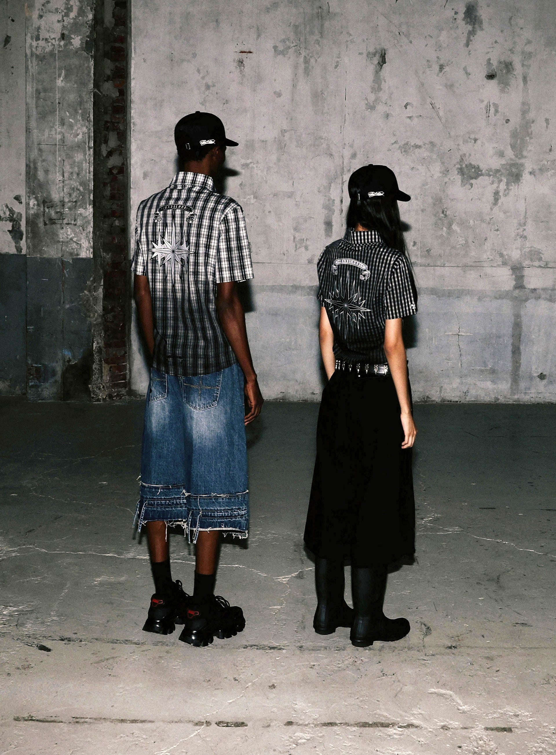 Badblood Cosmo Graphic Short Sleeve Shirt White Check